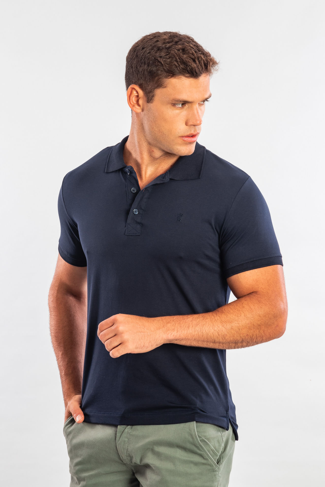Camisa Polo Pima Peruana W24 - Marinho