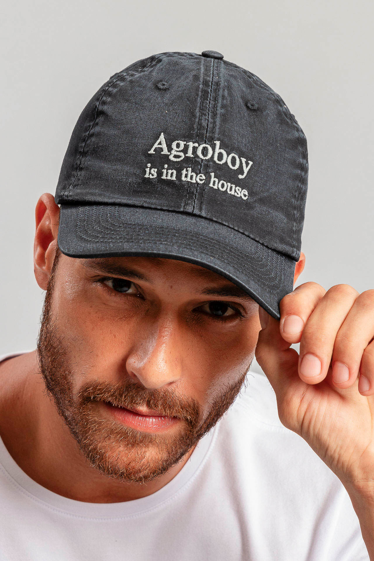 Boné de Sarja Agroboy S25 - Preto
