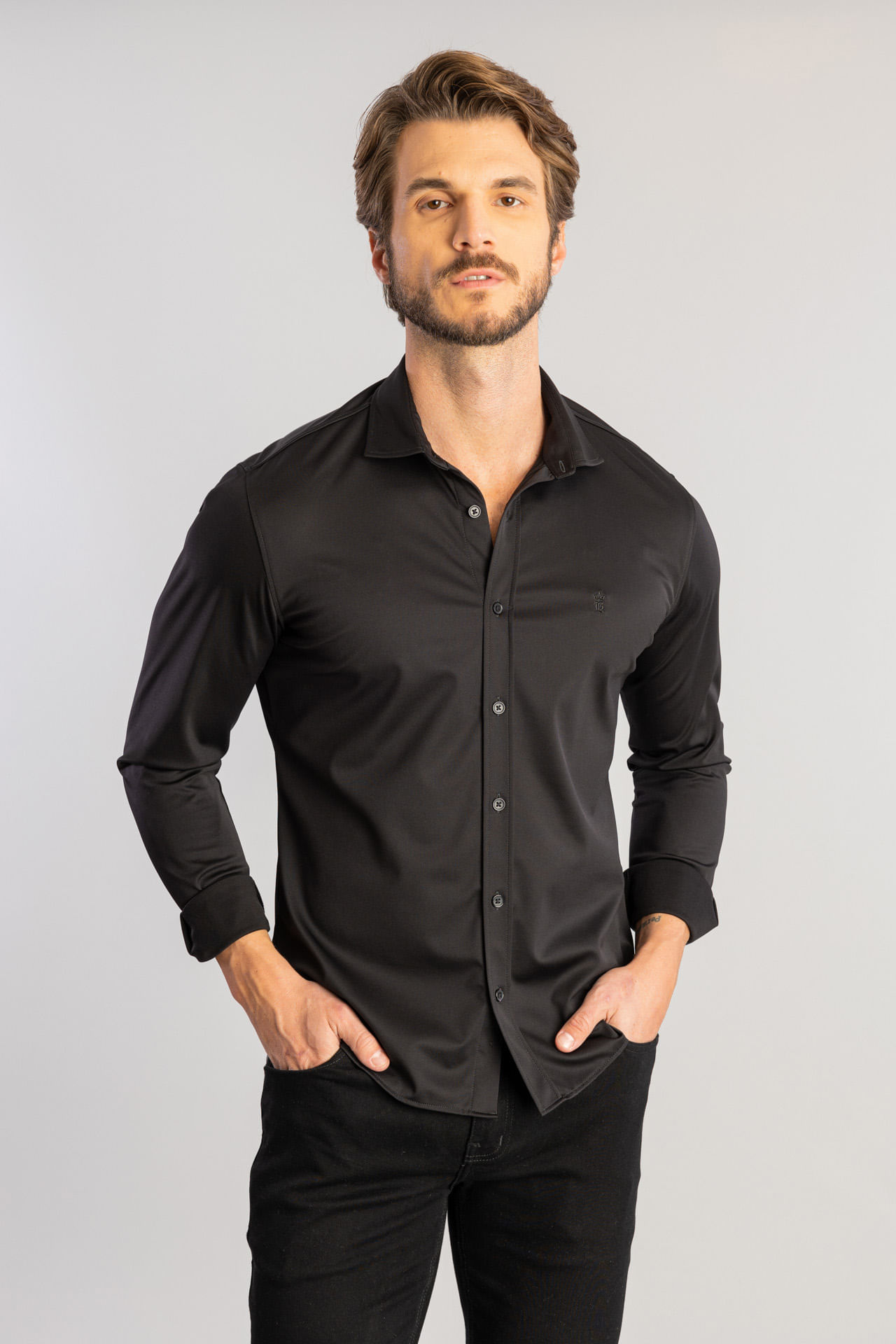 Camisa Power Sarjada W25 - Preto