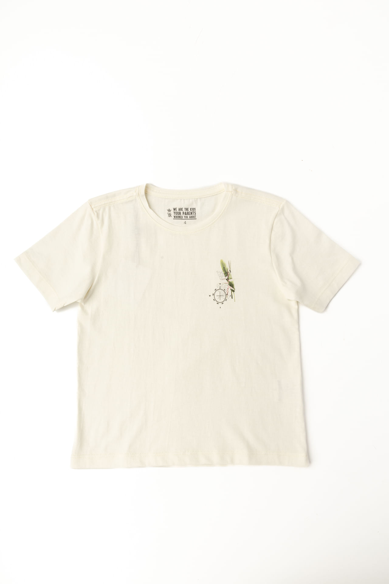 Camiseta Logo Mania Infantil W25 - Off White