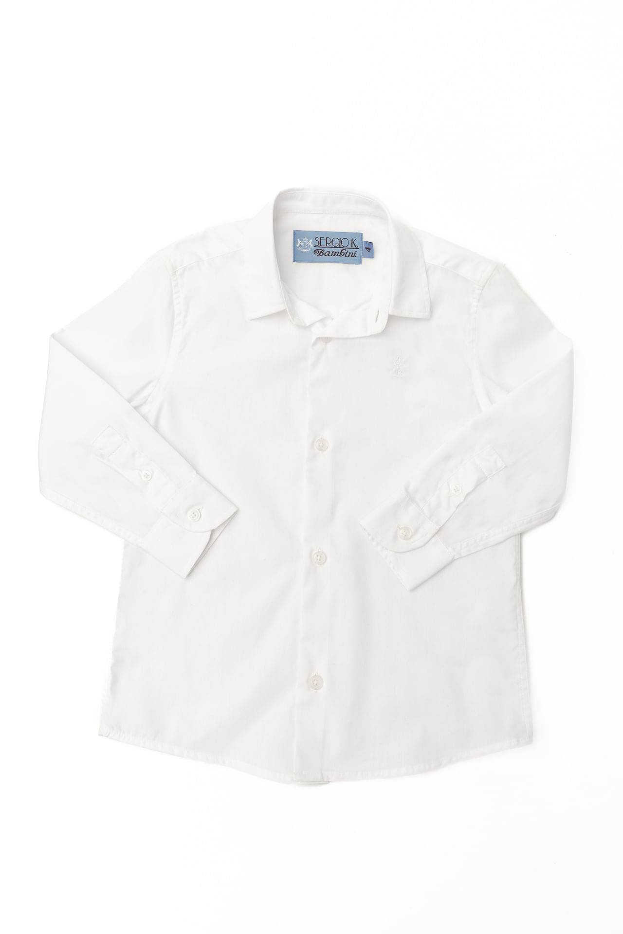 Camisa Infantil Tricoline Lisa W25 - Branco