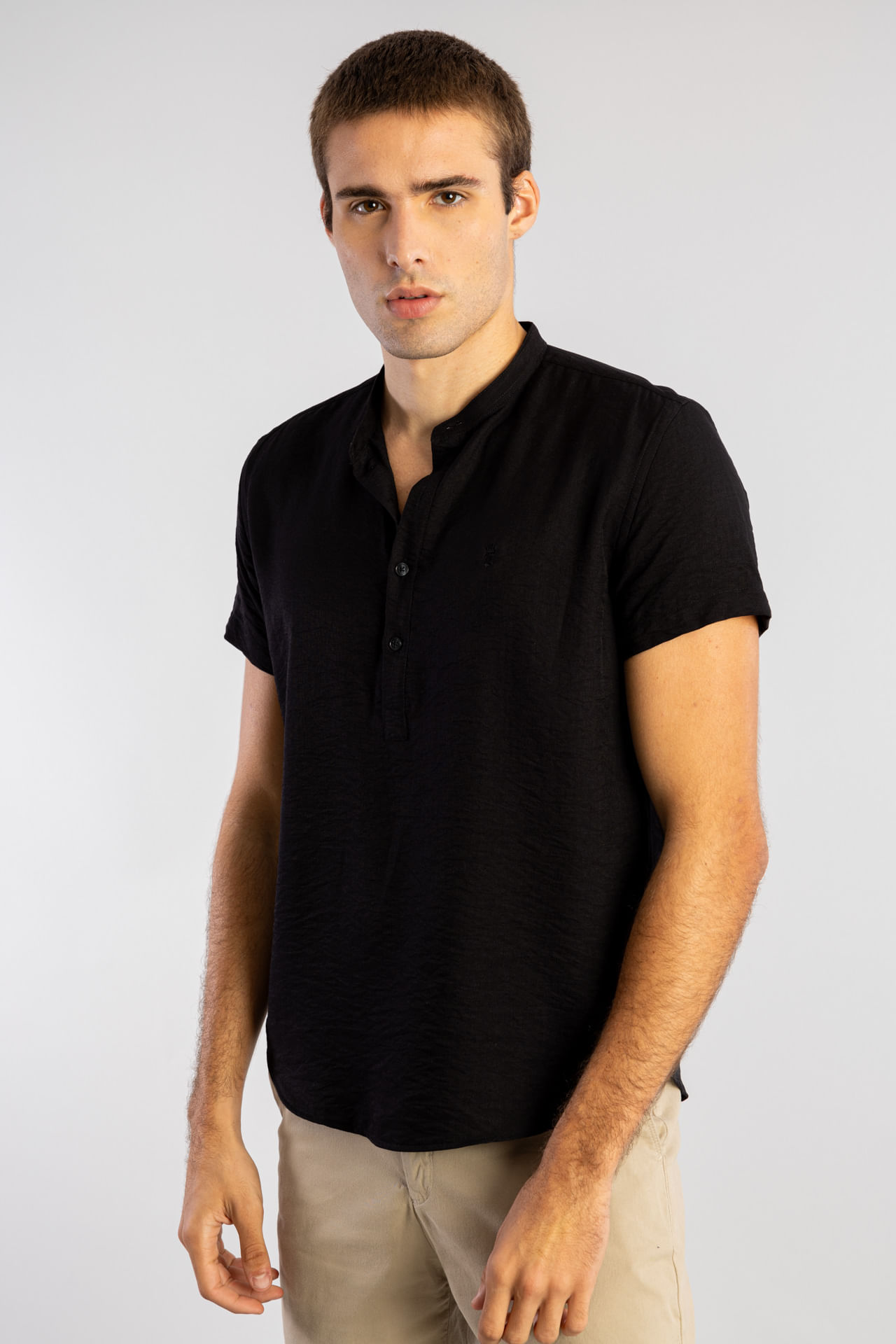 Camisa Manga Curta Santorini W25 - Preto
