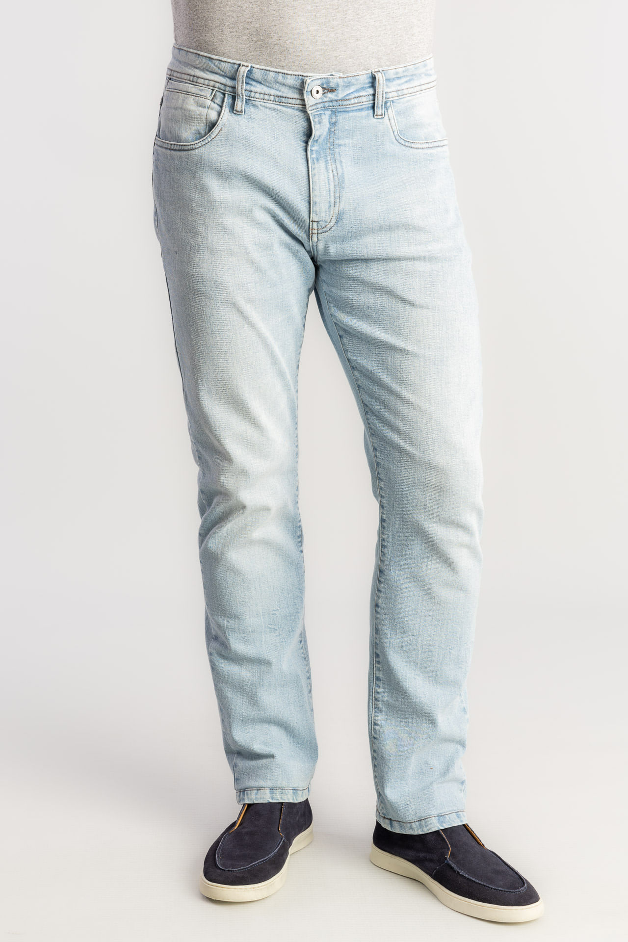 Calça Jeans Slim Delave W25 - Azul Claro