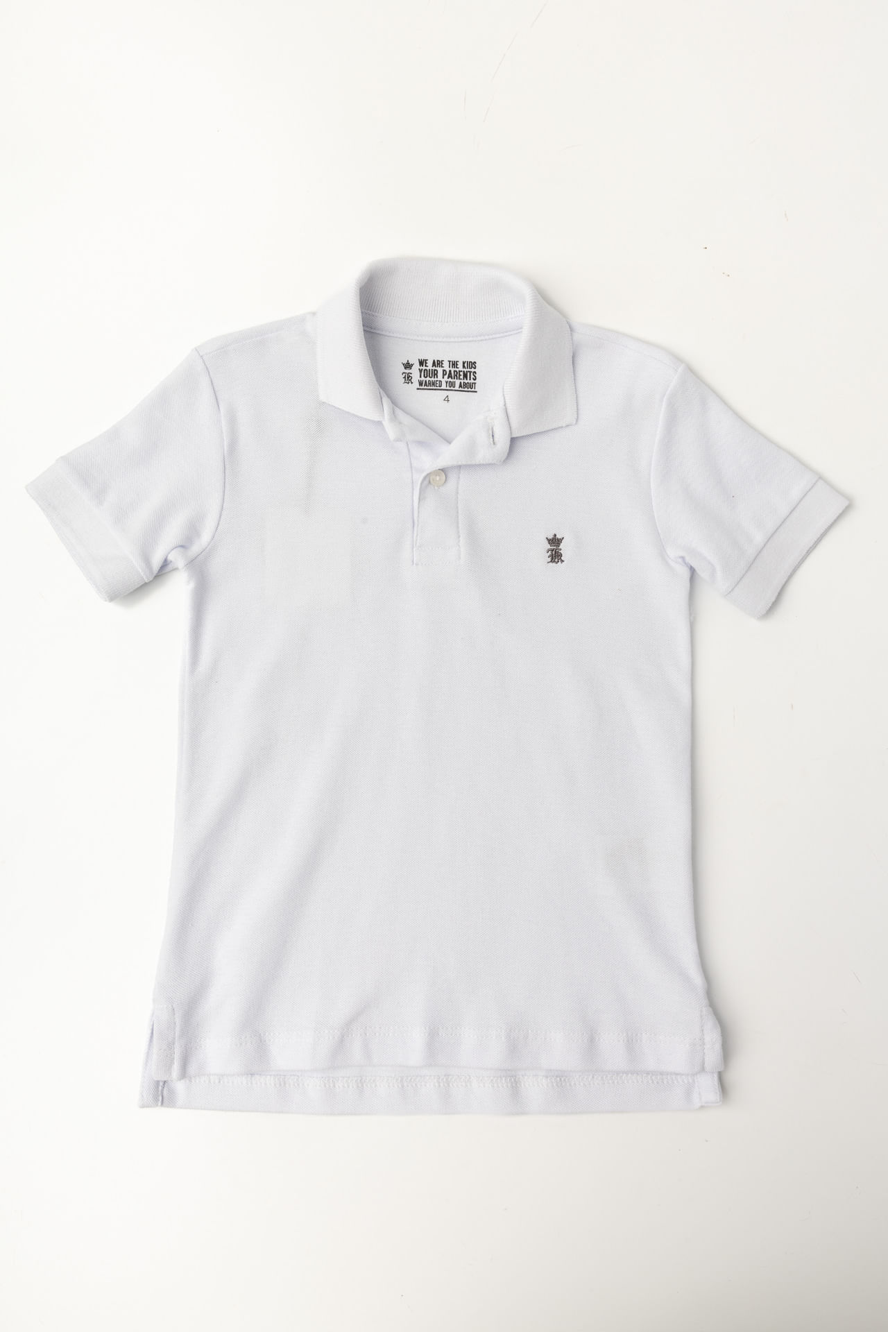Camisa Polo Infantil Piquet W25 - Branco