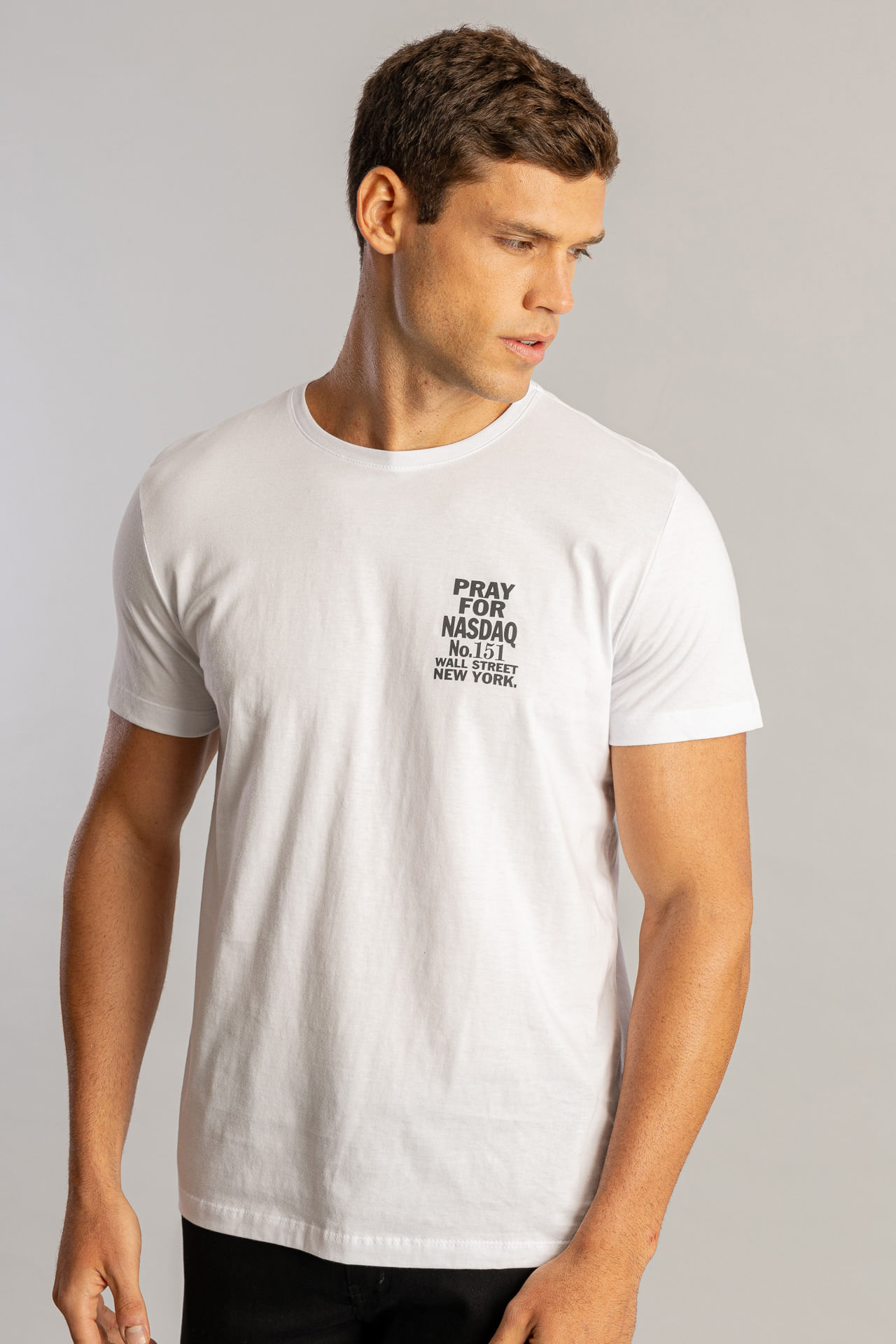 Camiseta Pray For Ny Stocks S26 - Branco