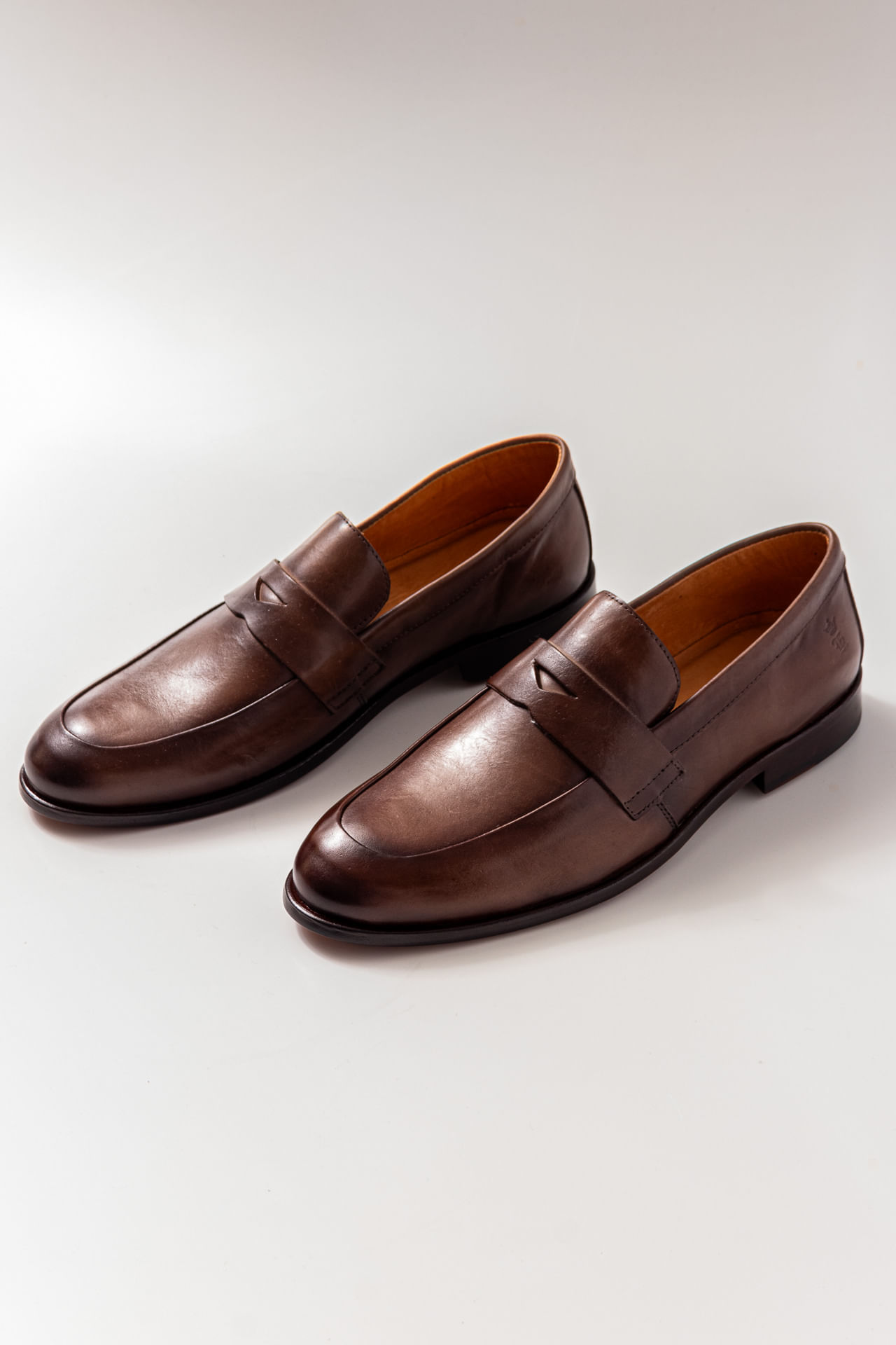 Sapato Mocassim Gravata Couro S26 - Marrom