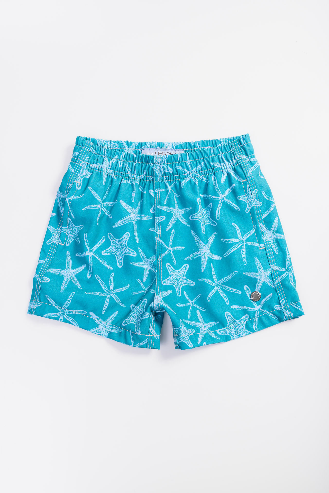 Shorts Praia Infantil Estrela S26 - Verde