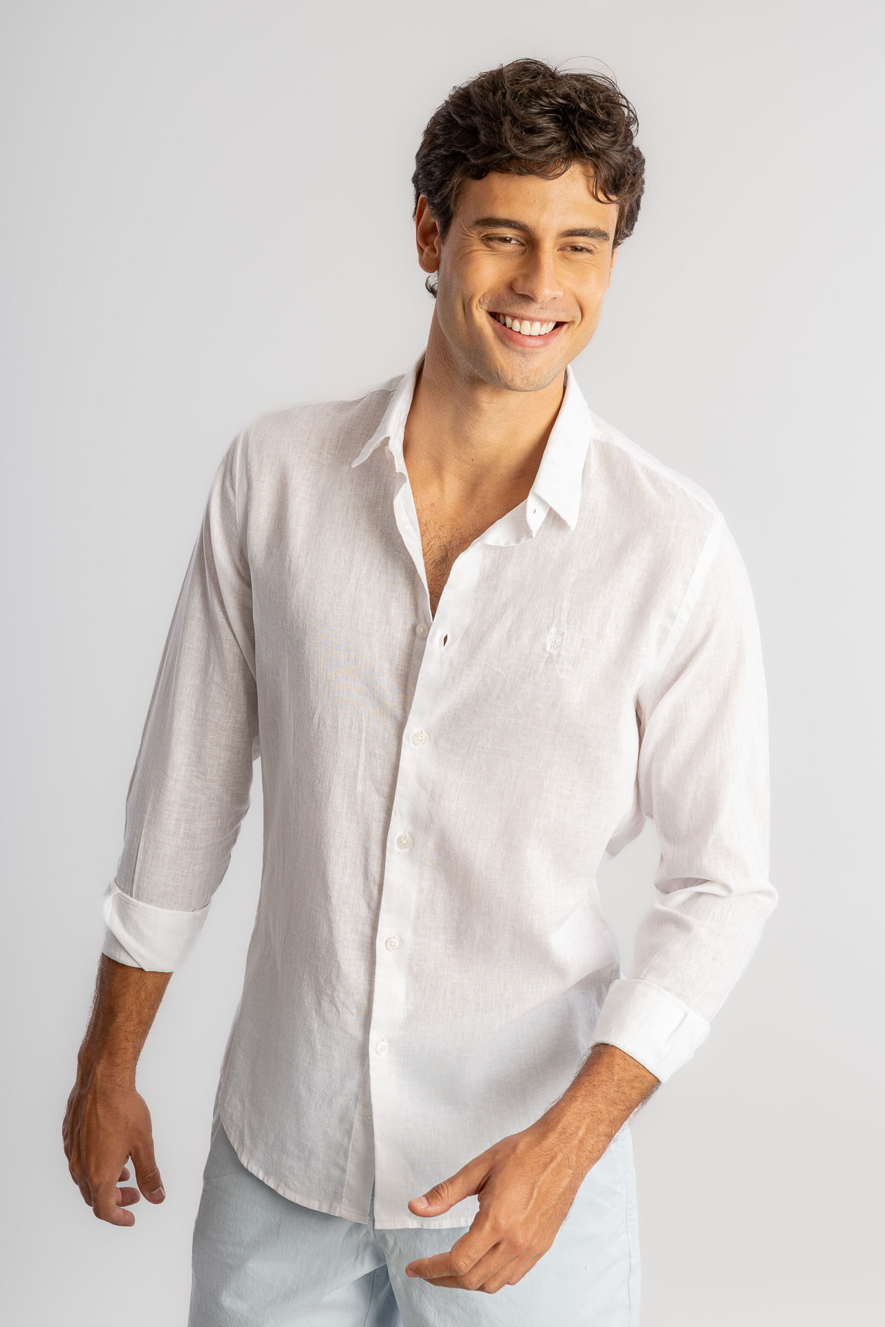 Camisa Linho S26 - Branco