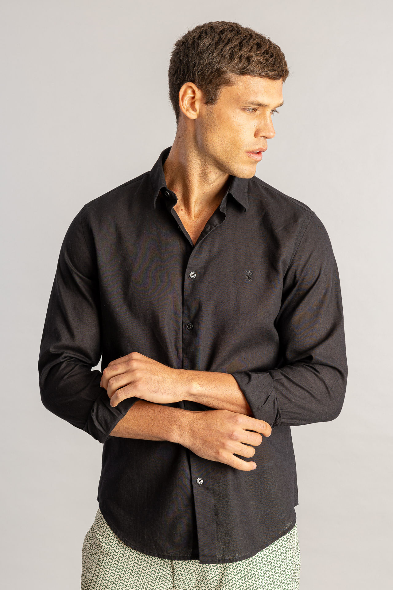 Camisa Linho S26 - Preto