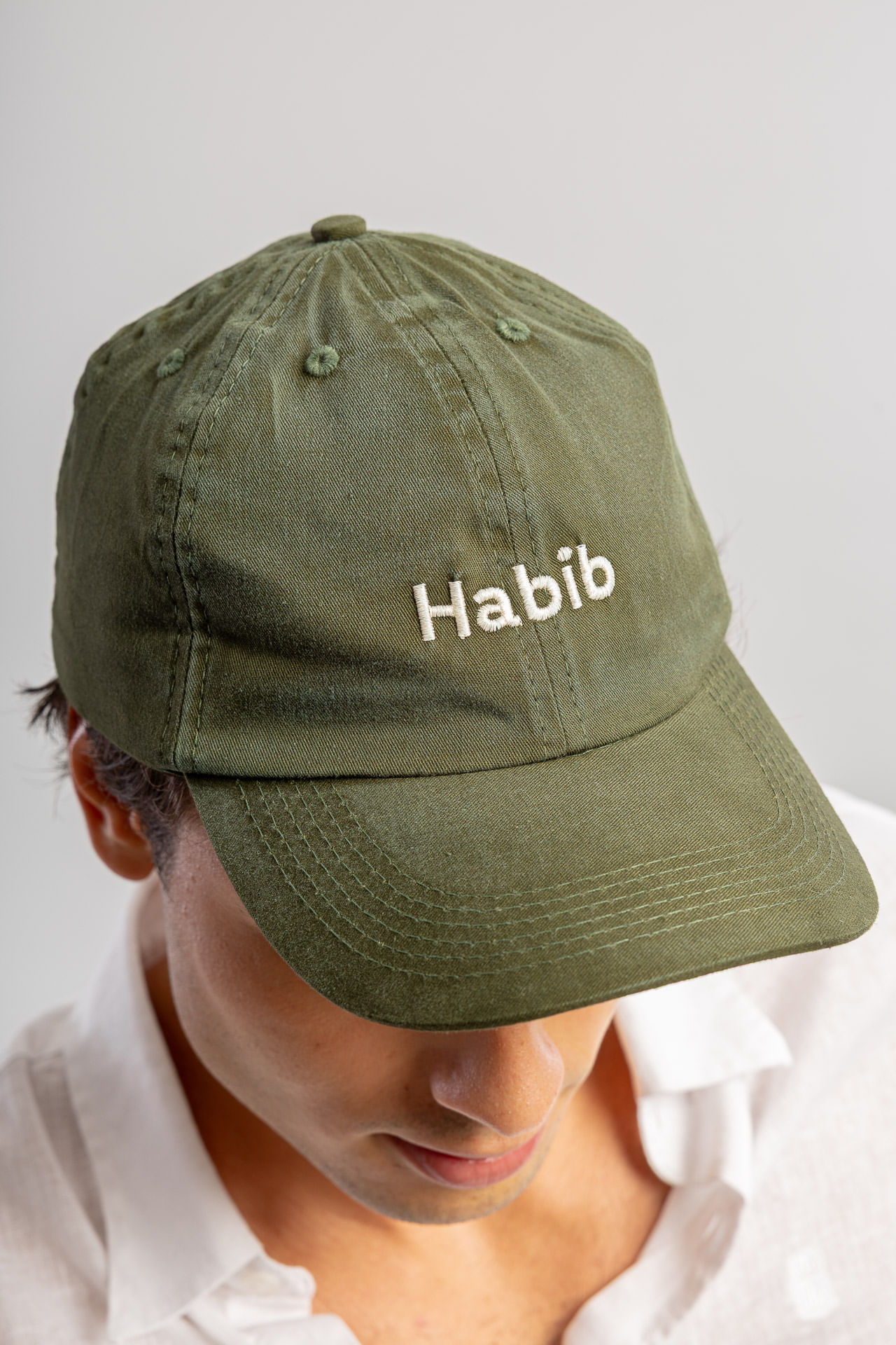 Boné De Sarja Habib S26 - Verde Militar