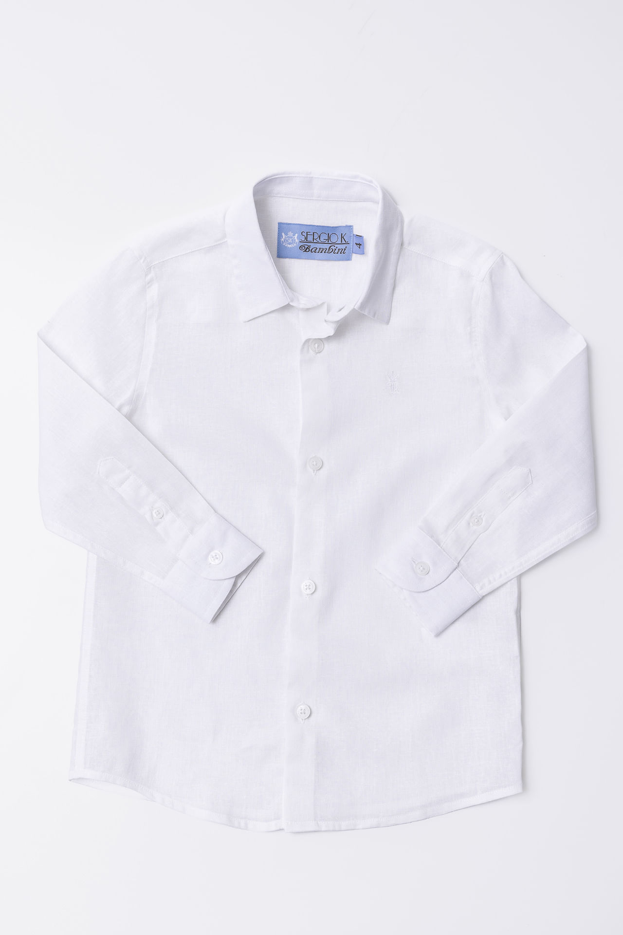 Camisa Infantil Linho S26 - Branco