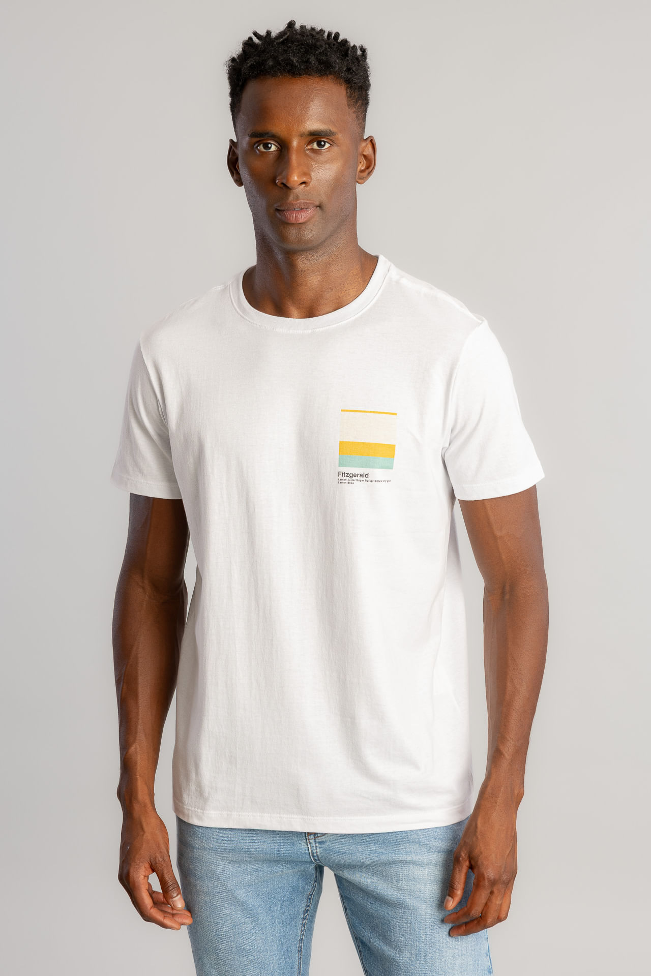 Camiseta Fitzgerald Colors S26 - Branco