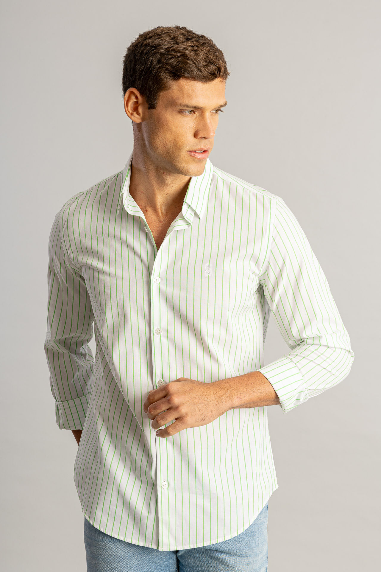 Camisa Listrada Fantasy S26 - Verde