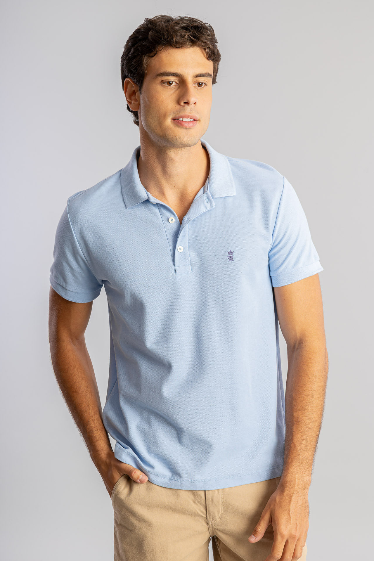 Camisa Polo Piquet S26 - Azul Claro