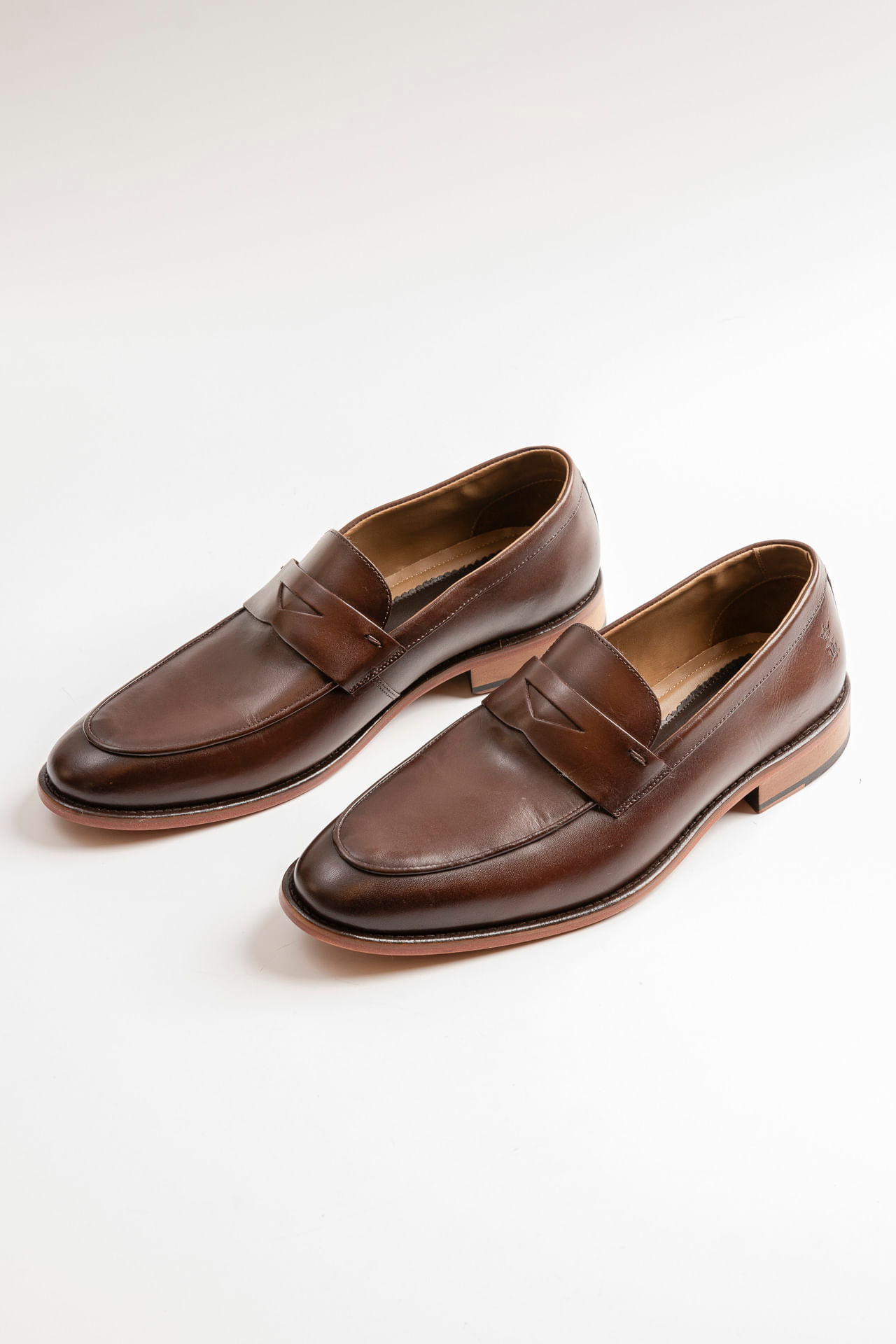 Sapato Mocassim Couro Penny Loafer S25 - Cafe