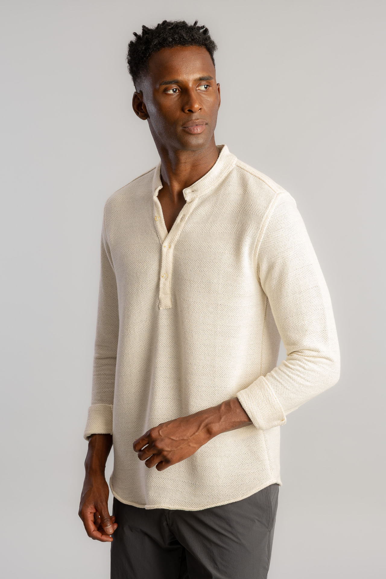 Camisa Santorini Linho S26 - Off White
