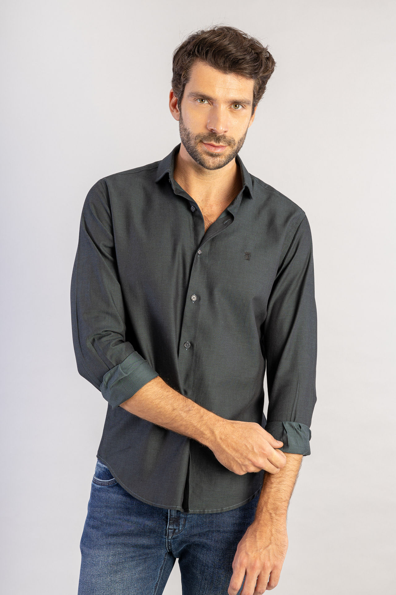 Camisa Maquineta Black Waves S26 - Verde Militar