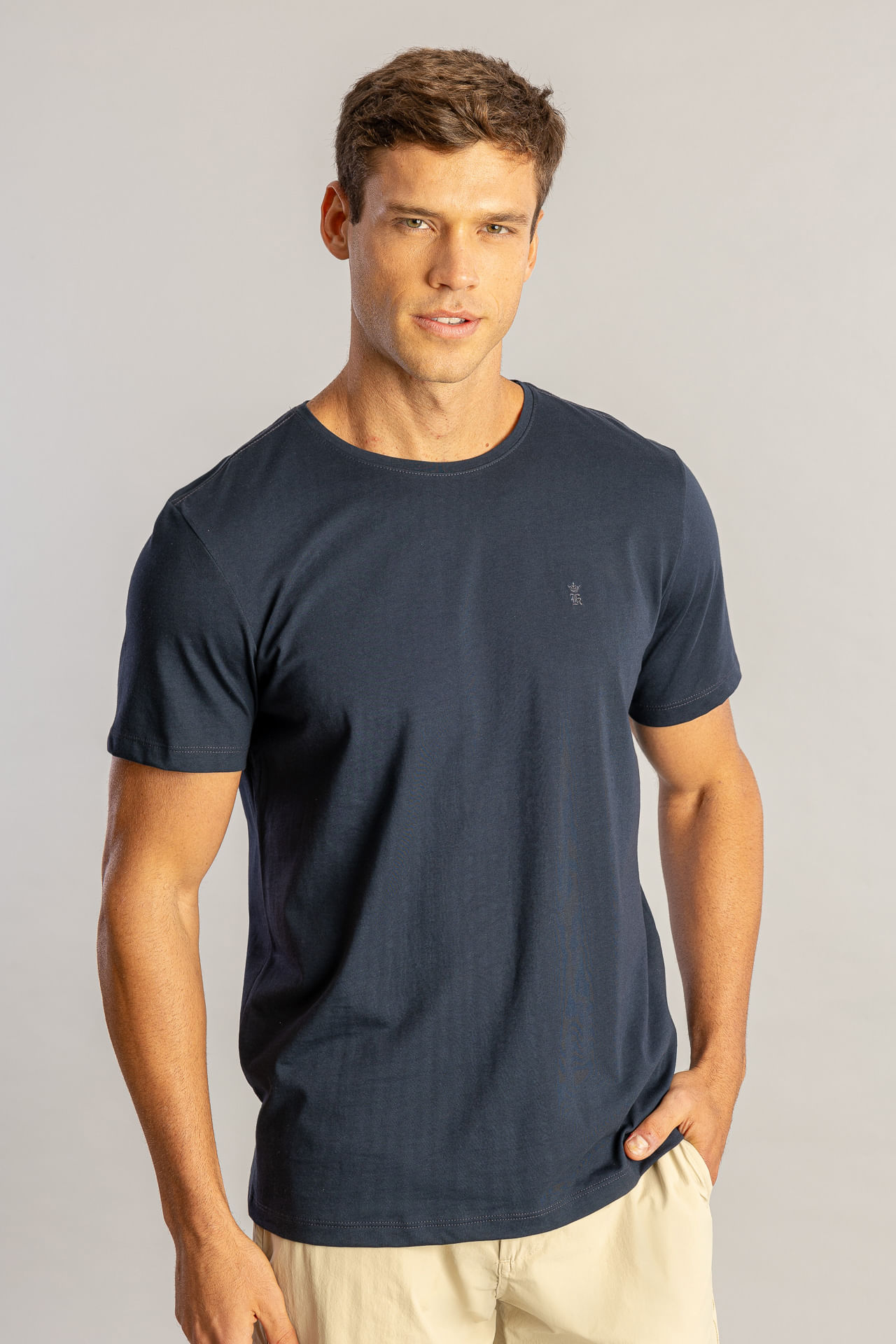 Camiseta Algodão Pima S26 - Marinho