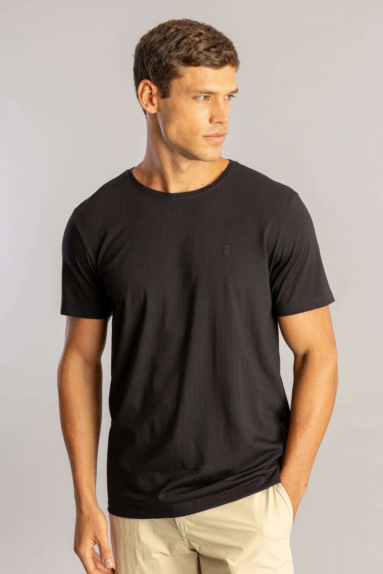 Camiseta Algodão Pima S26 - Preto