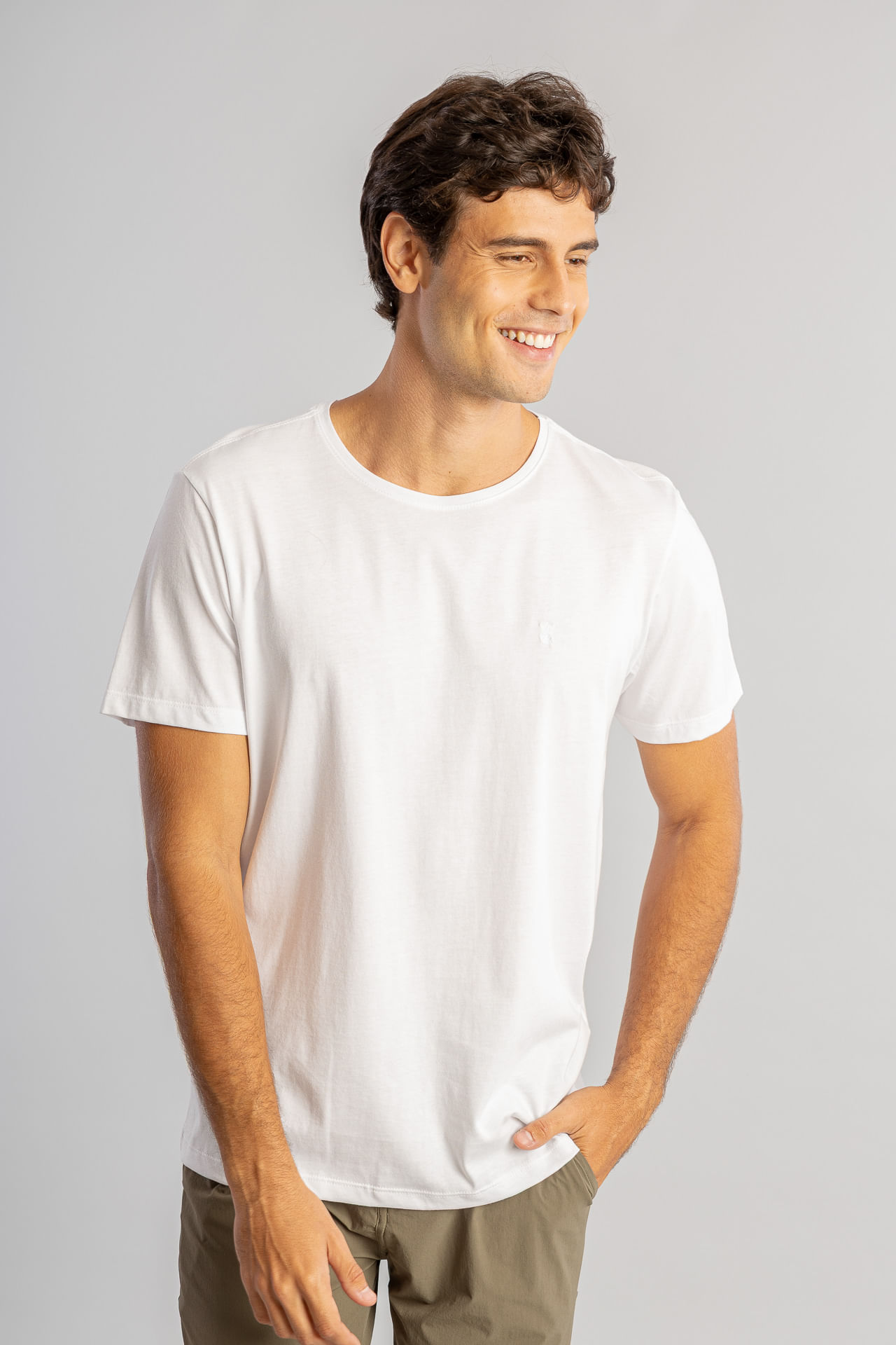 Camiseta Algodão Pima S26 - Branco