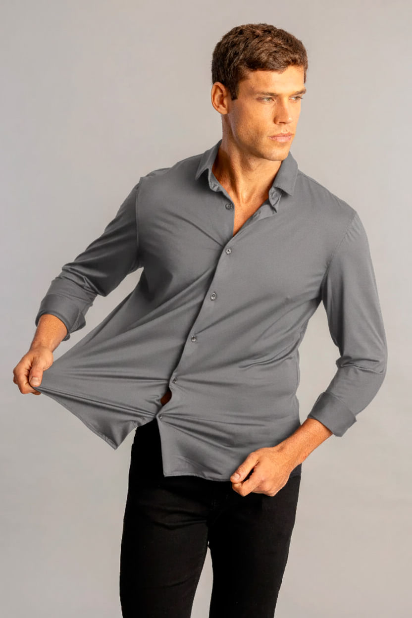 Camisa Tech Power Premium New S26 - Chumbo