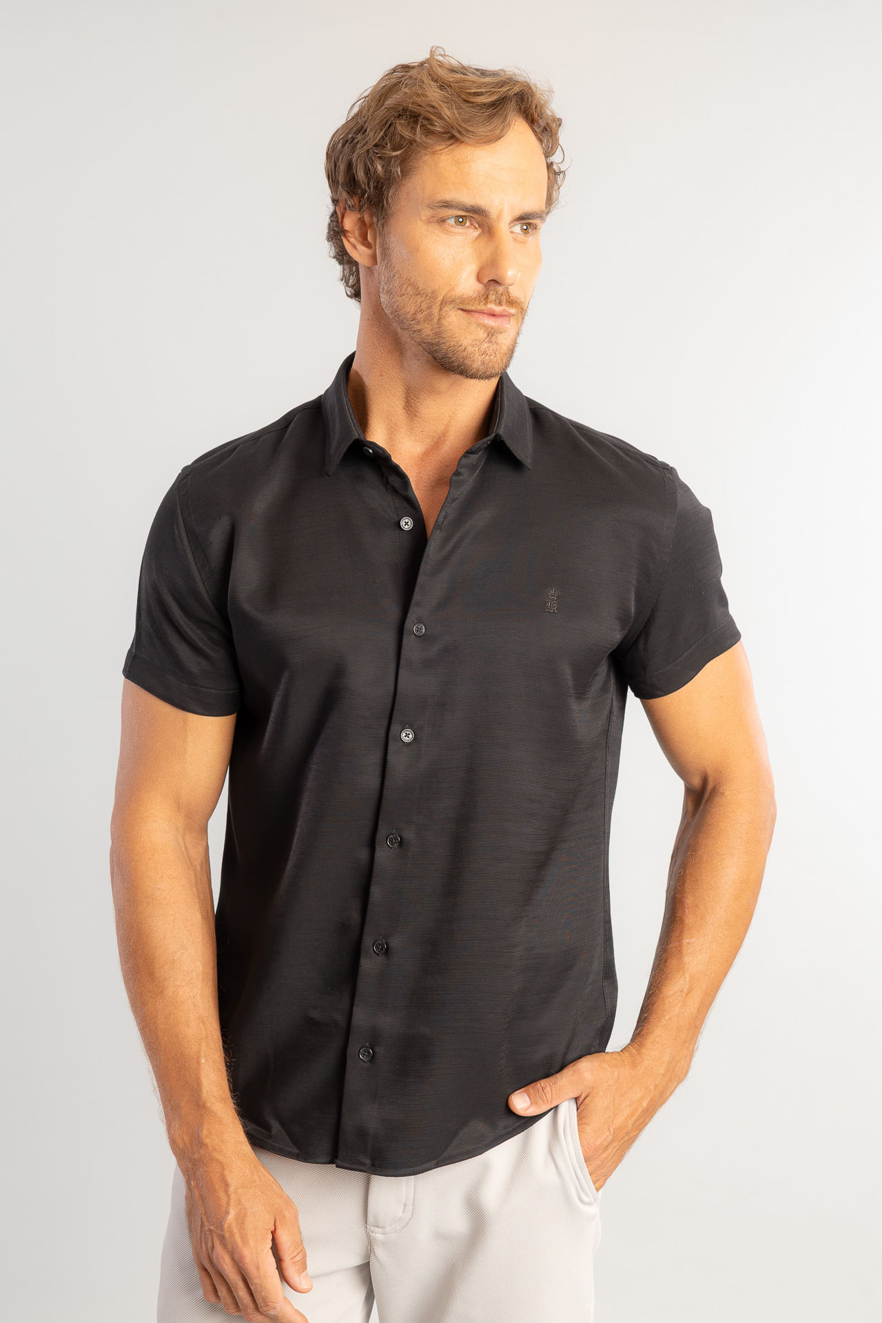 Camisa Flame Piquet S26 - Preto