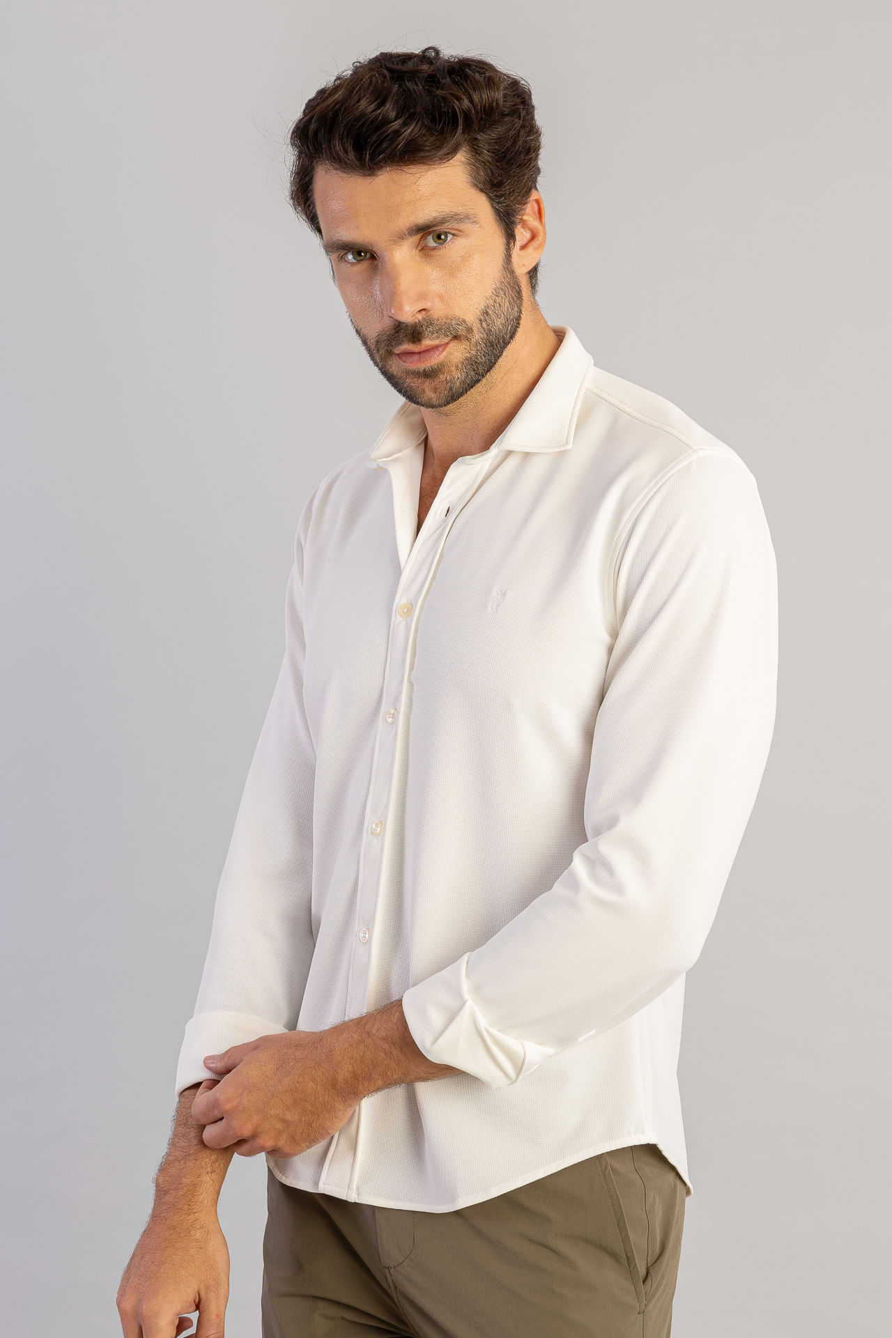 Camisa Power Quadrile S26 - Off White