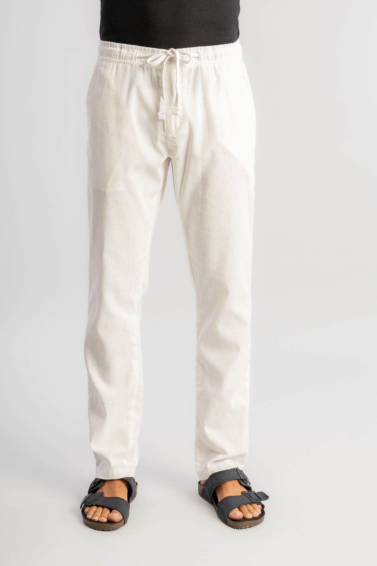 Calça Elástico Linho S26 - Off White