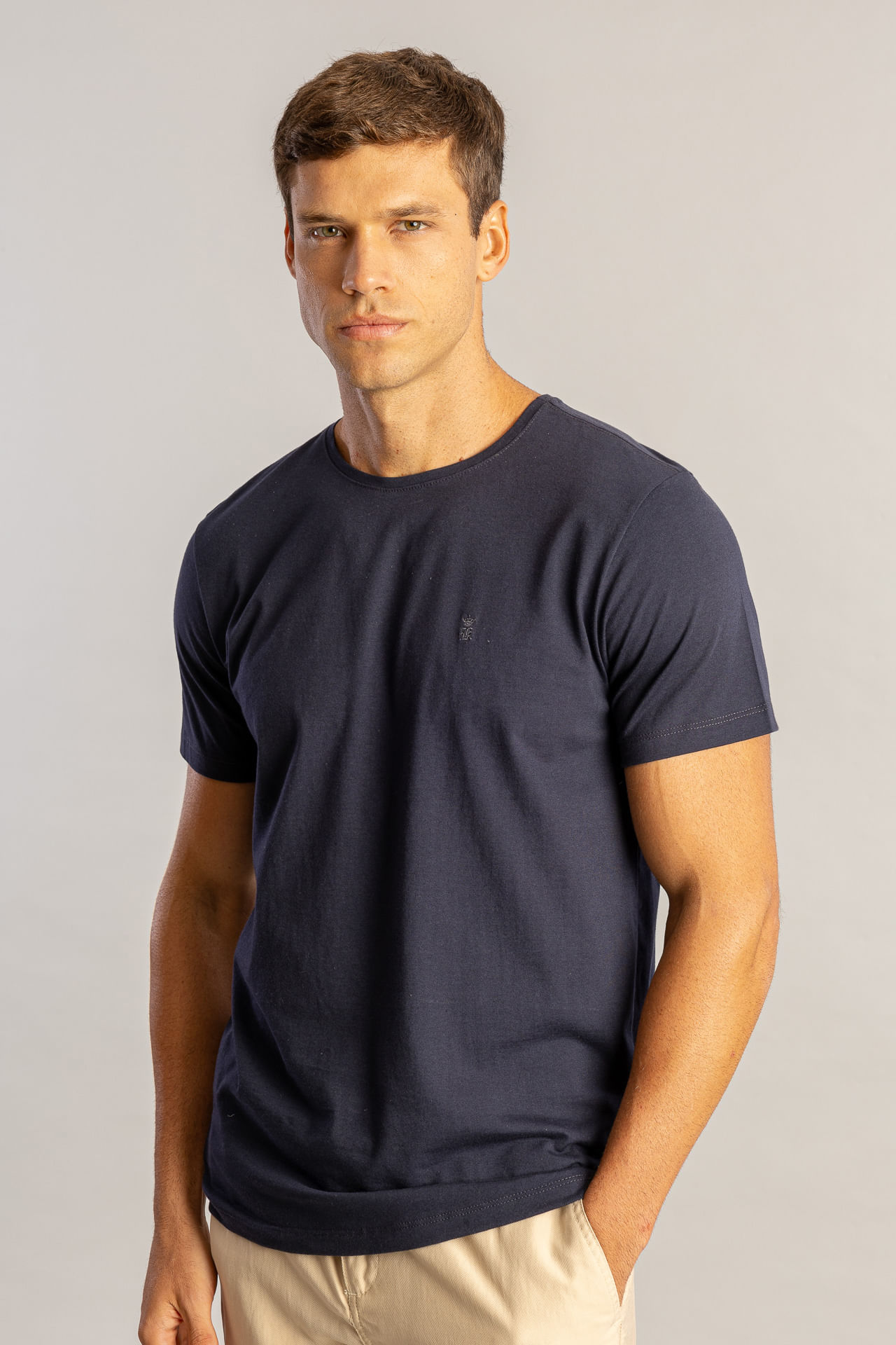 Camiseta Gola Careca S26 - Marinho