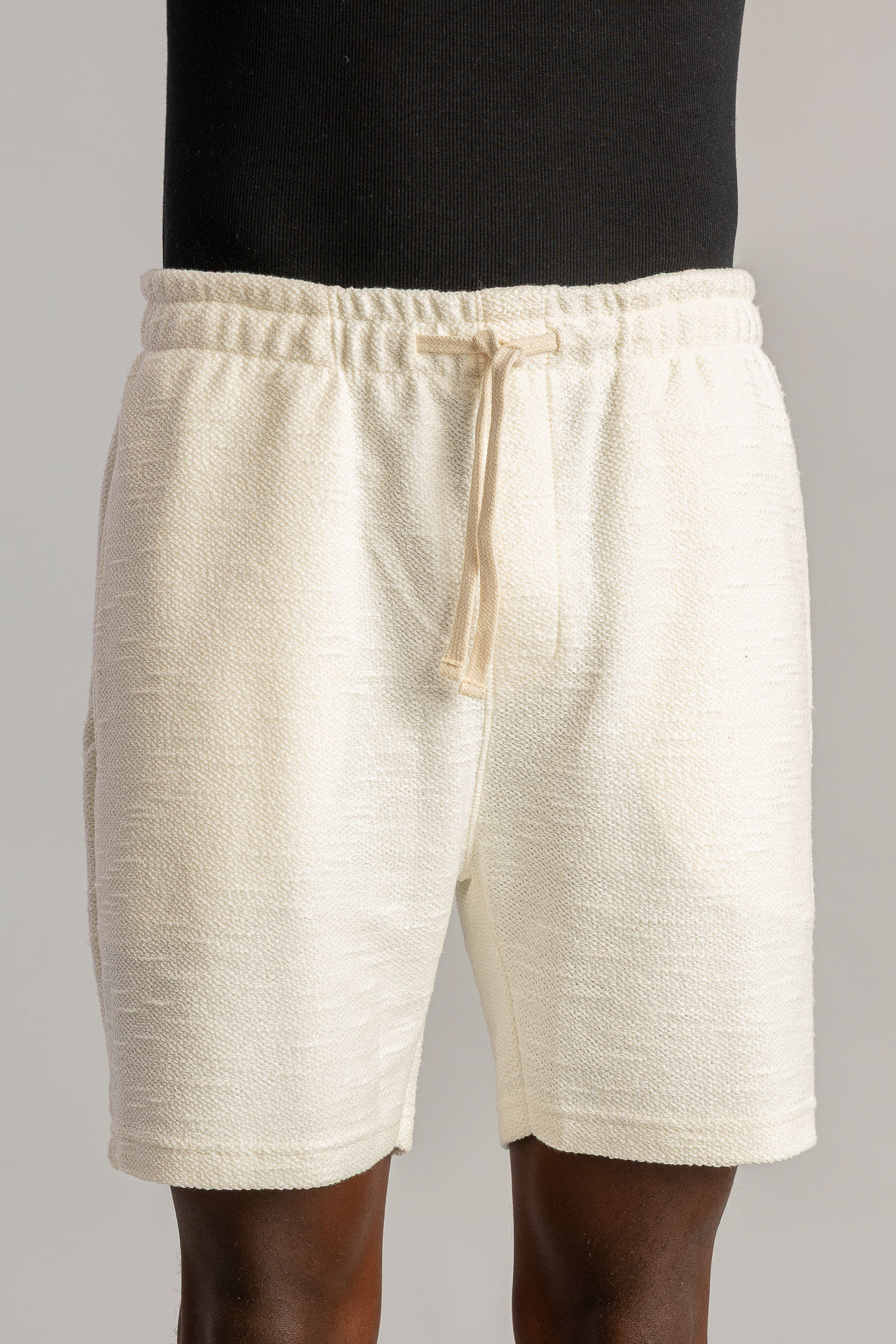 Bermuda Moletom Texture S26 - Off White