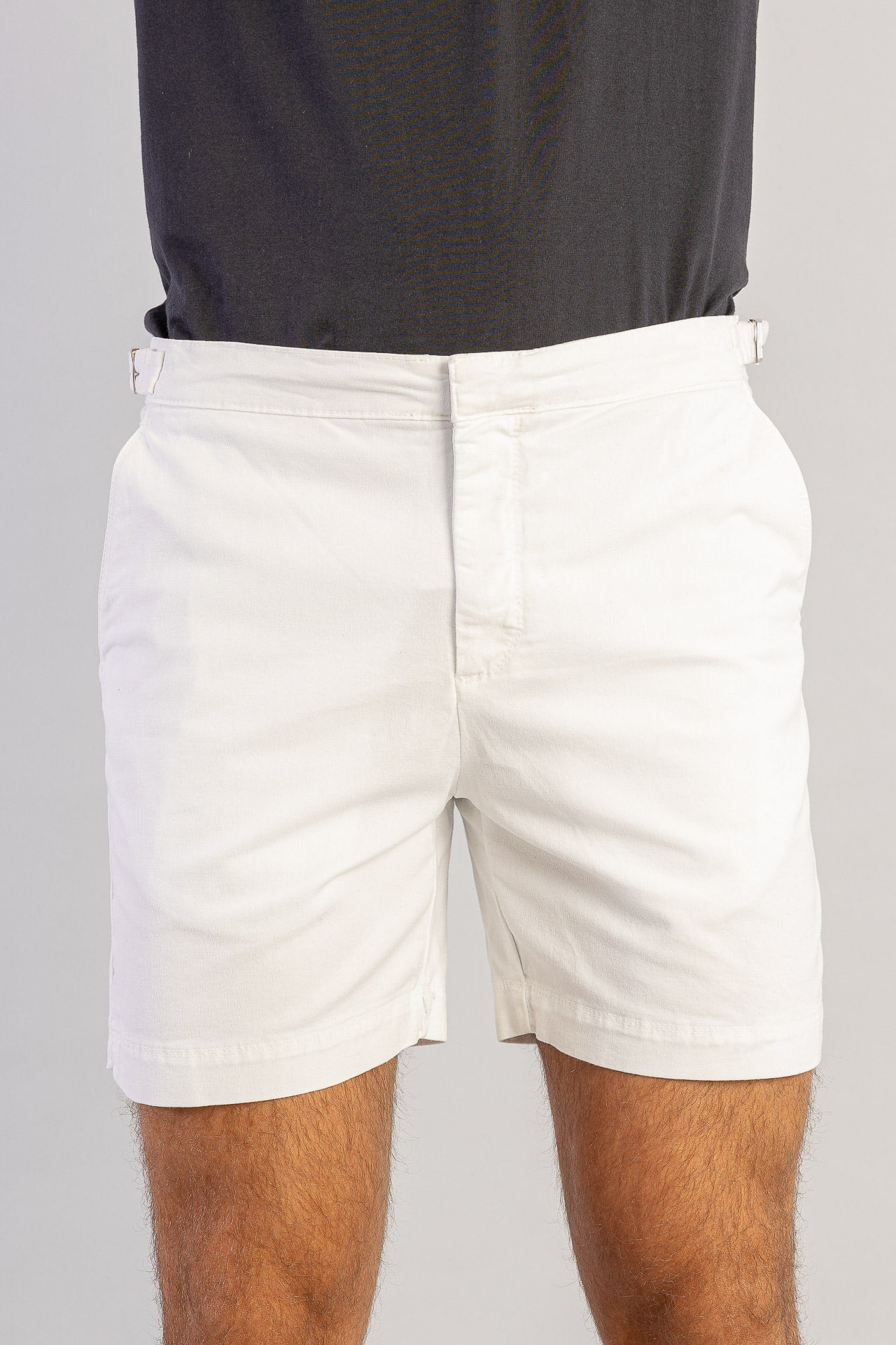Shorts Chino Com Fivela S26 - Off White