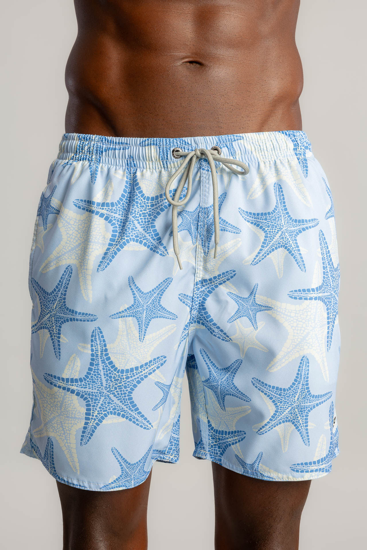 Shorts Praia Estrela Do Mar Bicolor S26 - Azul Claro