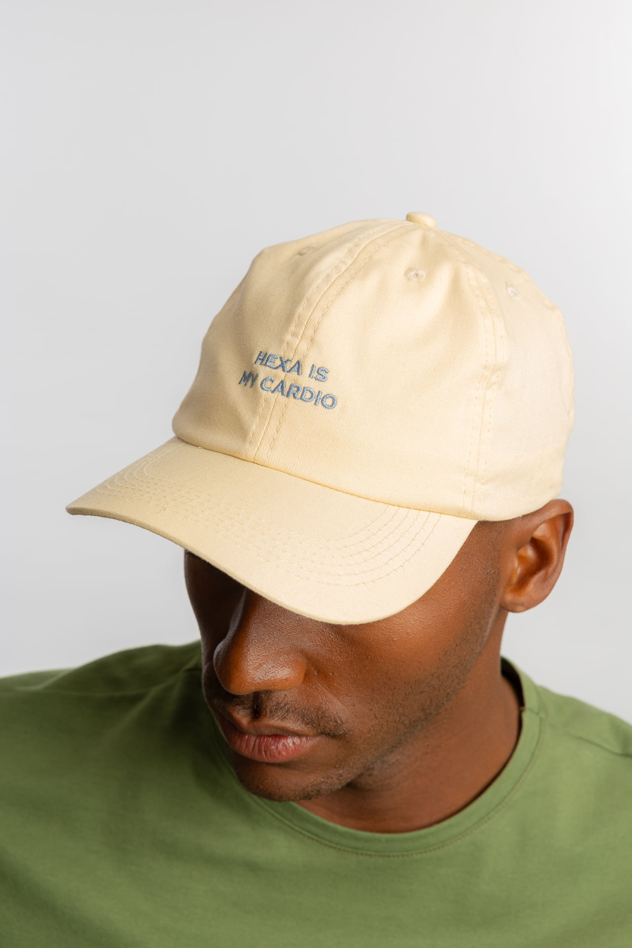 Boné  De Sarja Hexa Is My Cardio W26 - Amarelo Claro