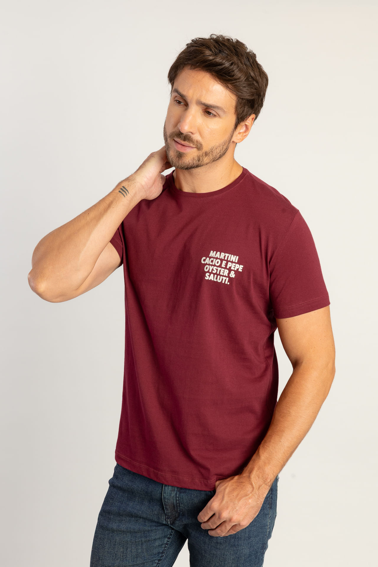 Camiseta Saluti W26 - Bordo