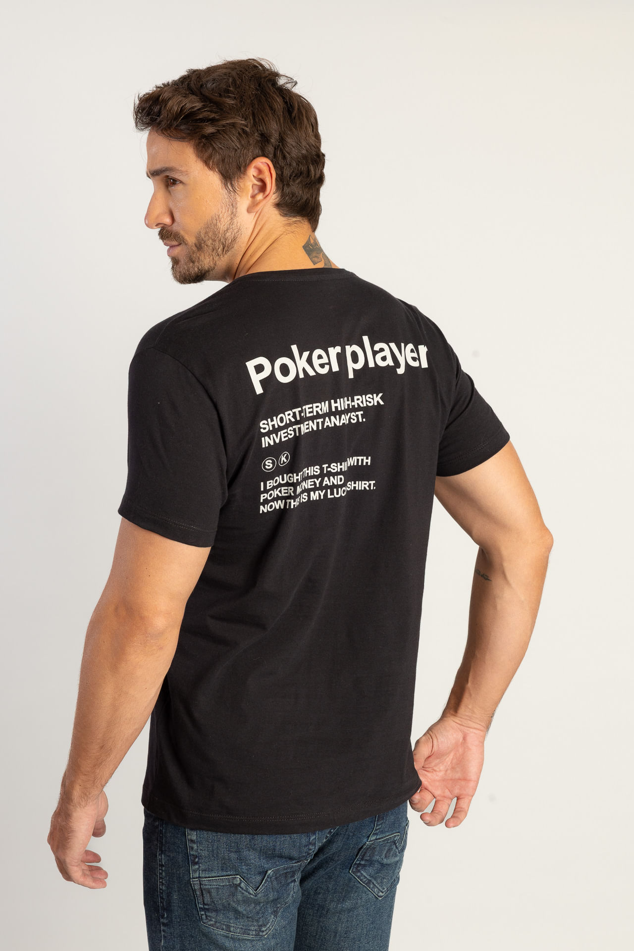 Camiseta Poker Player W26 - Preto