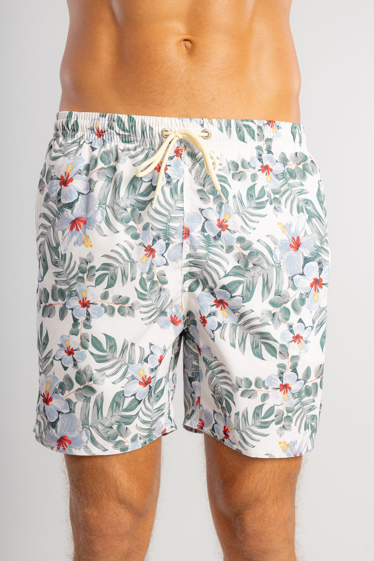 Shorts Praia Hibisco Light W26 - Off White