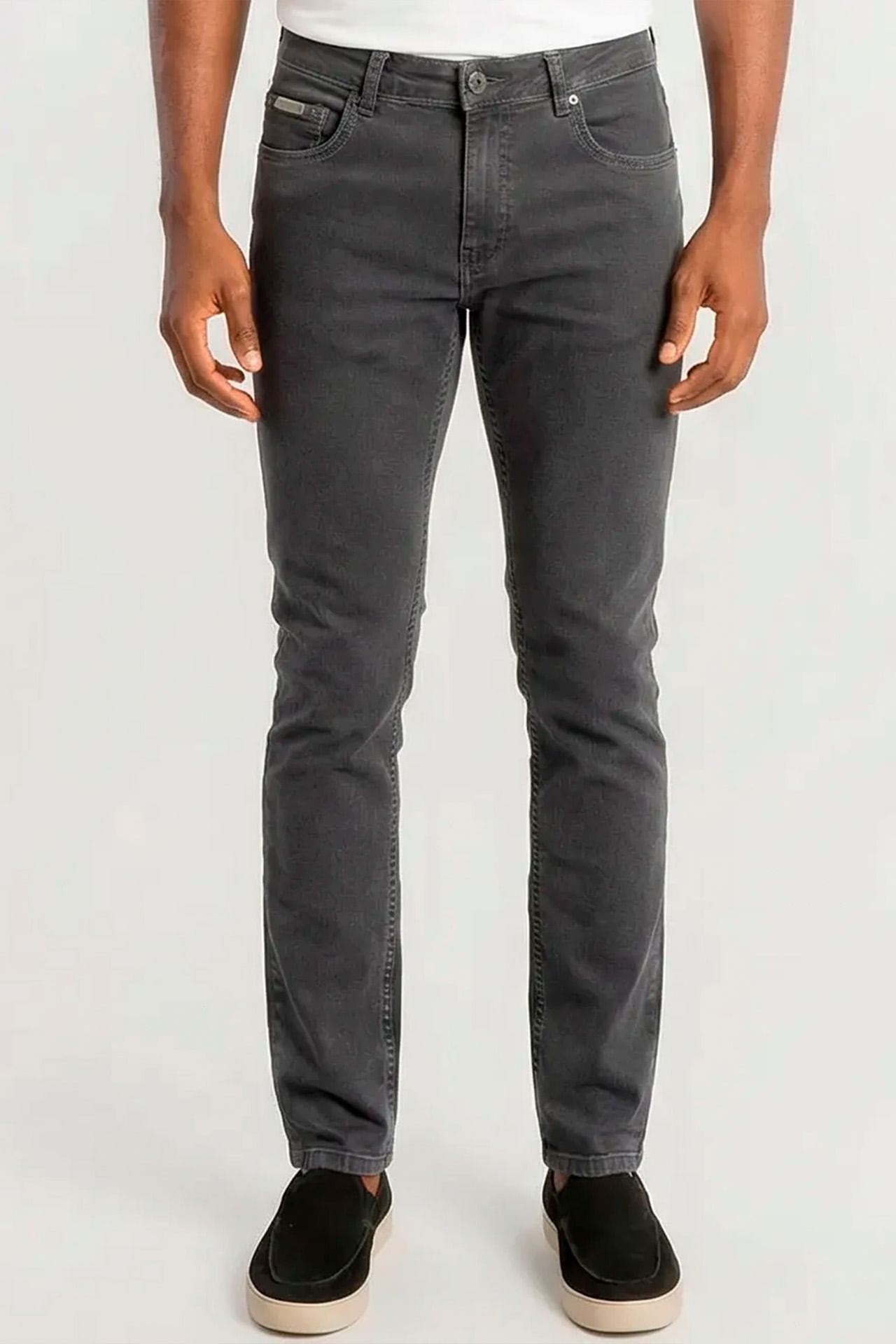 Calça Jeans Slim Dark Blue - Preto