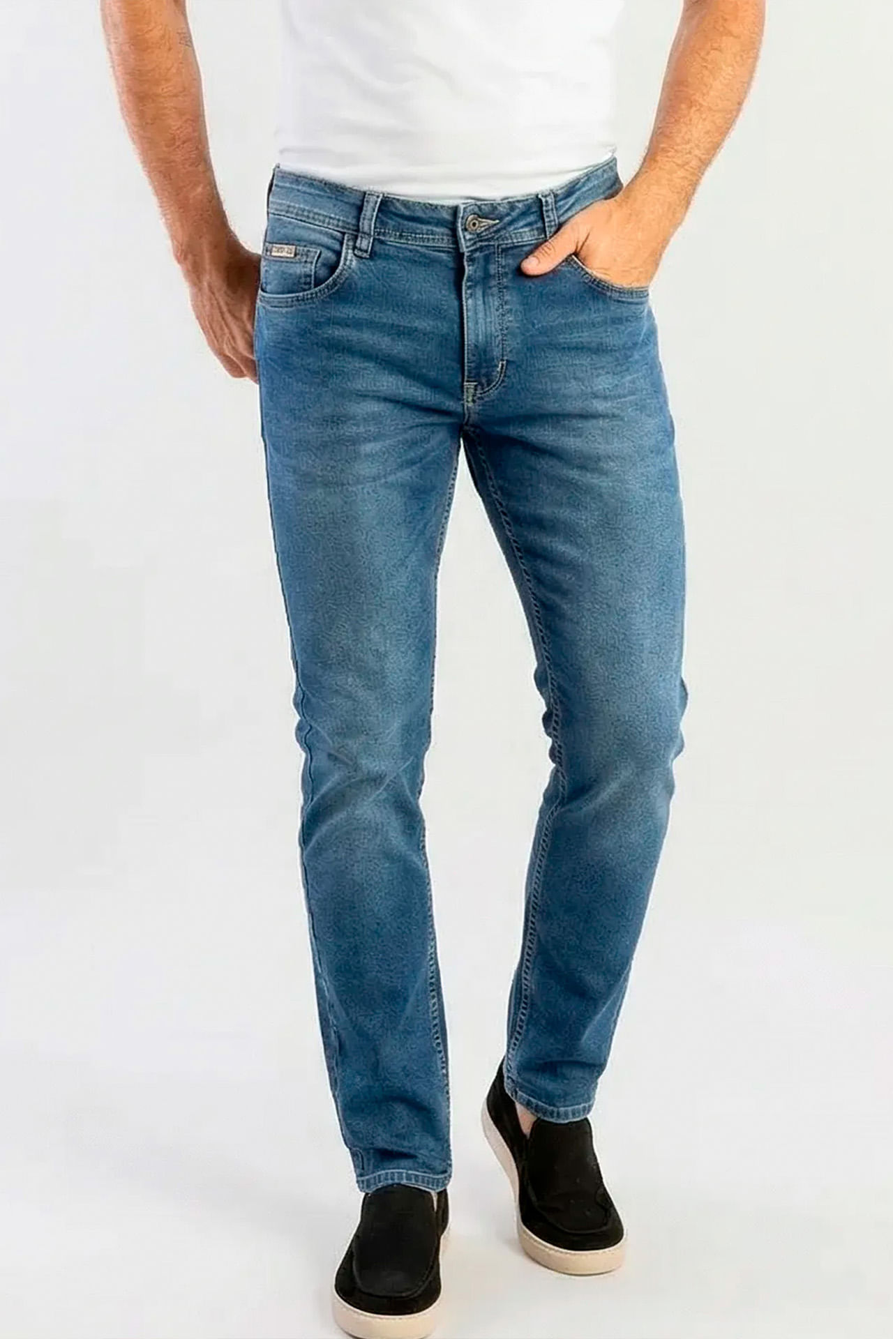 Calça Jeans Slim Delave - Azul Claro