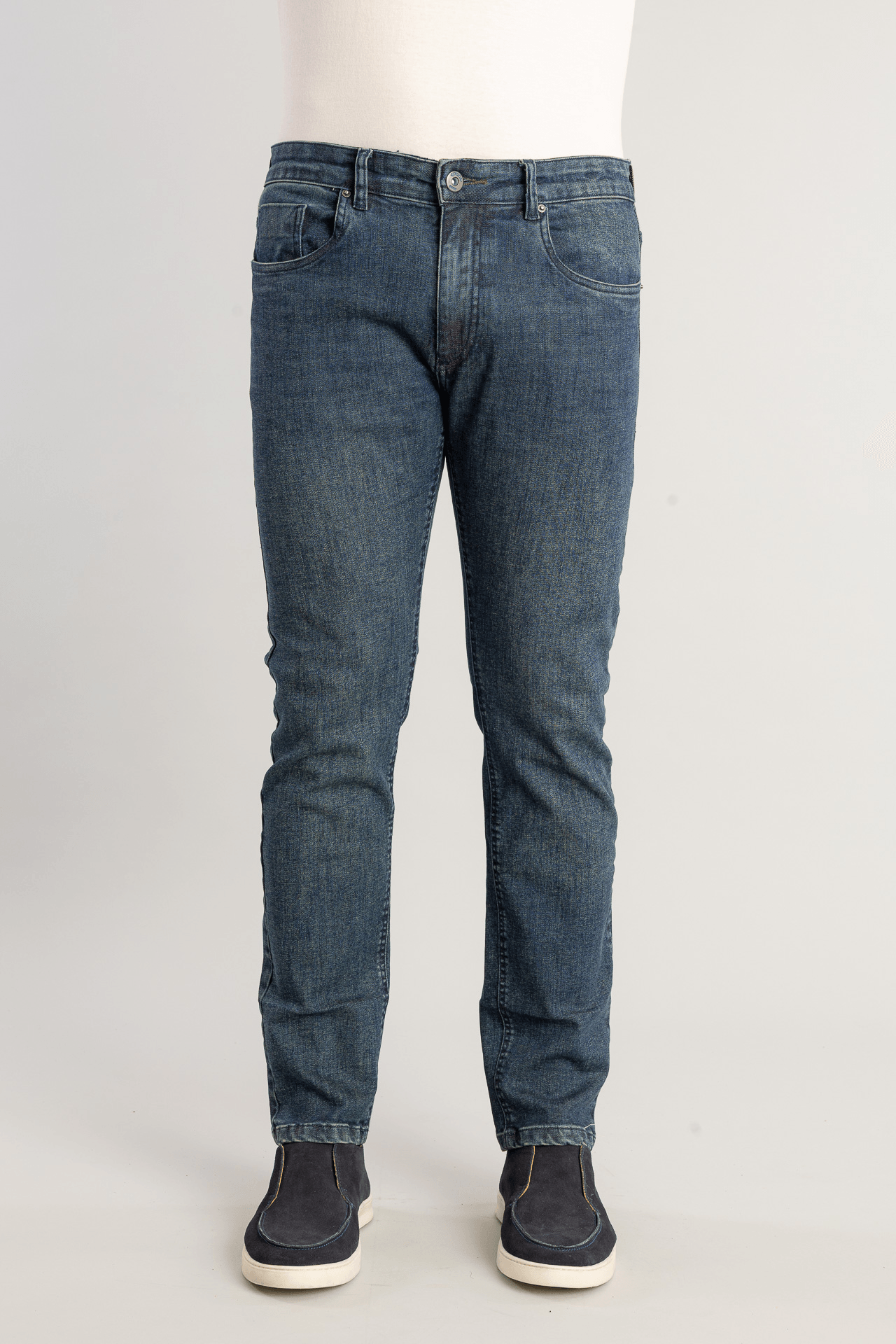 Calça Jeans Slim Dirty Blue - Marinho
