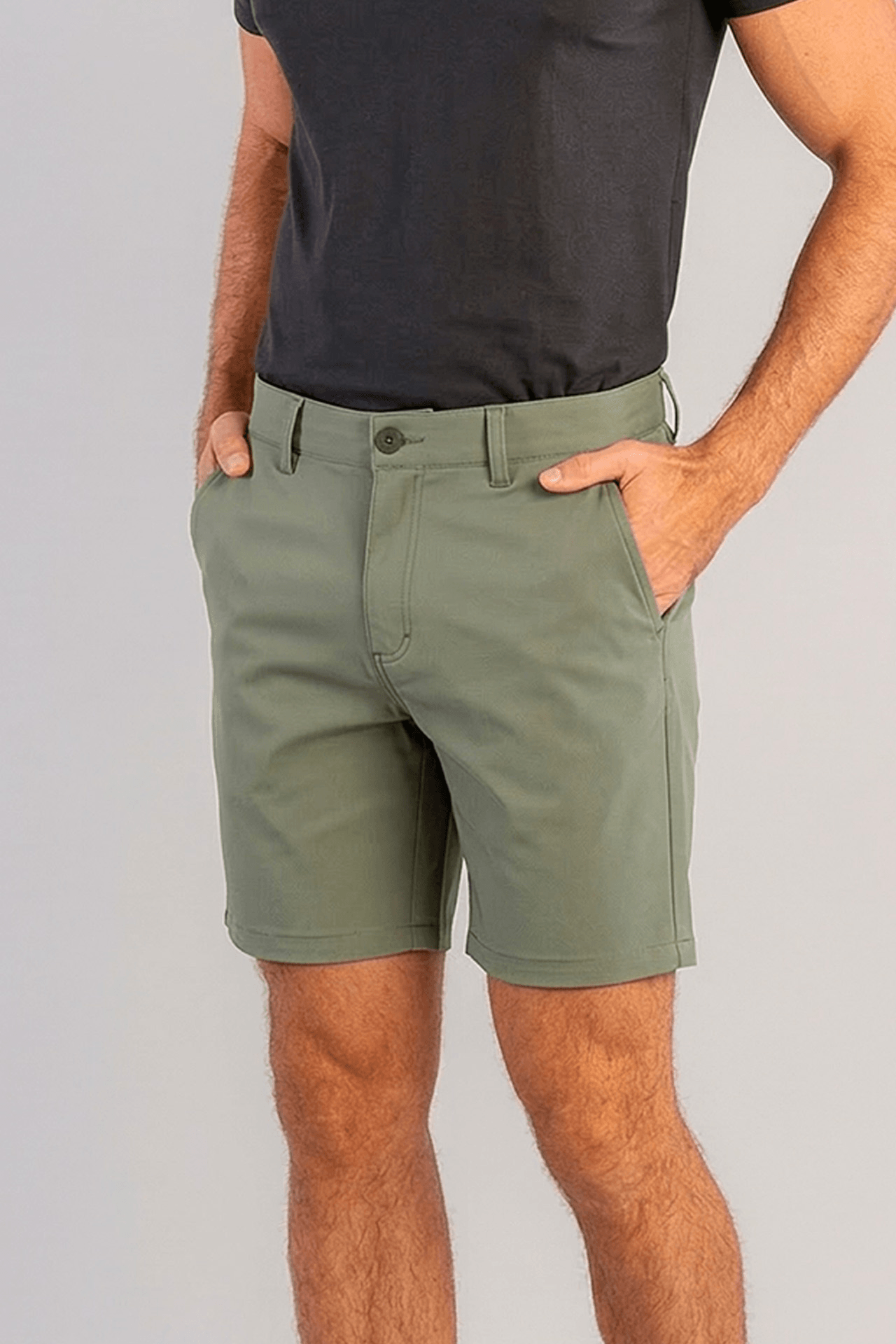 Bermuda Chino Comfy Elastano - Verde