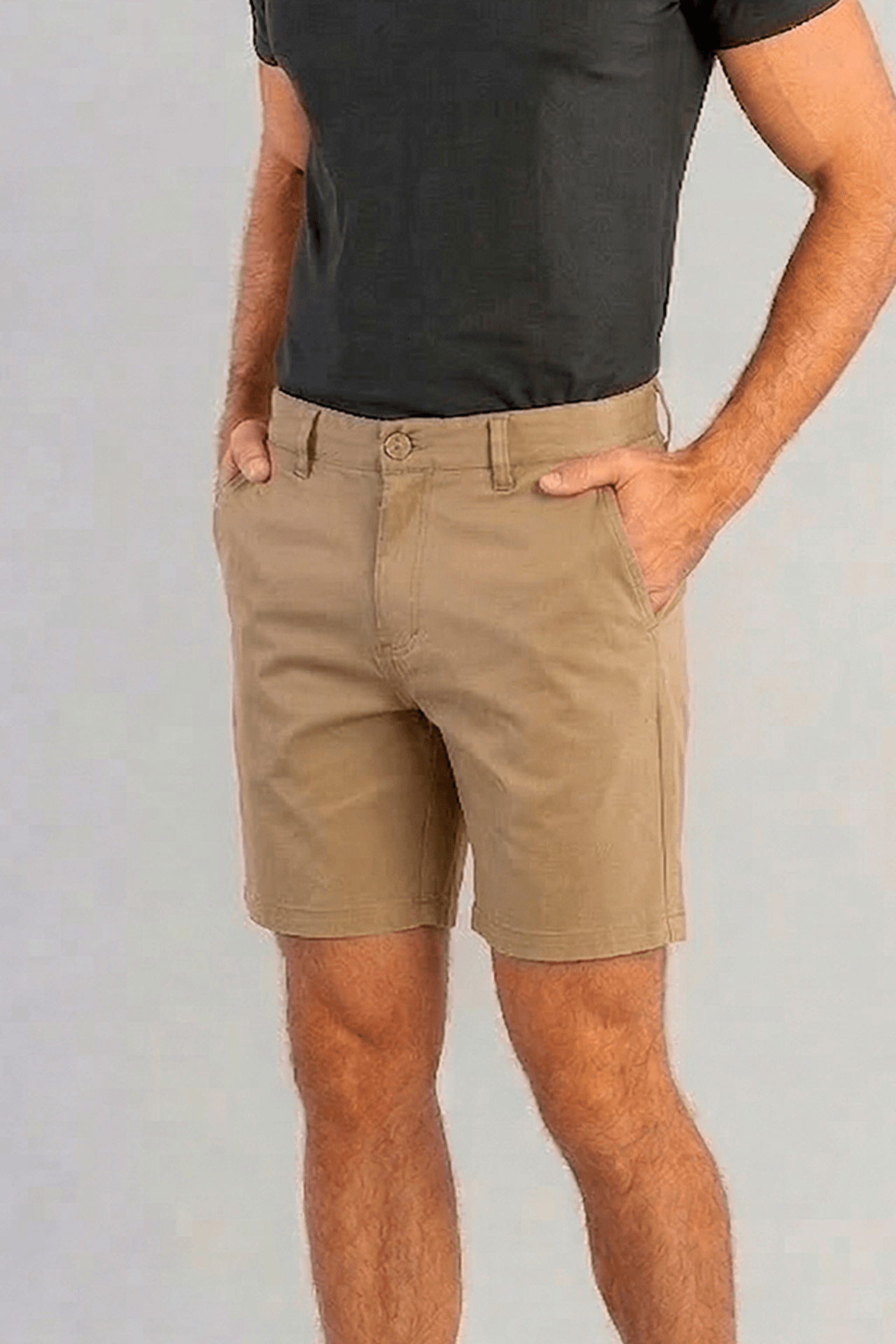 Bermuda Chino Comfy Elastano - Caqui