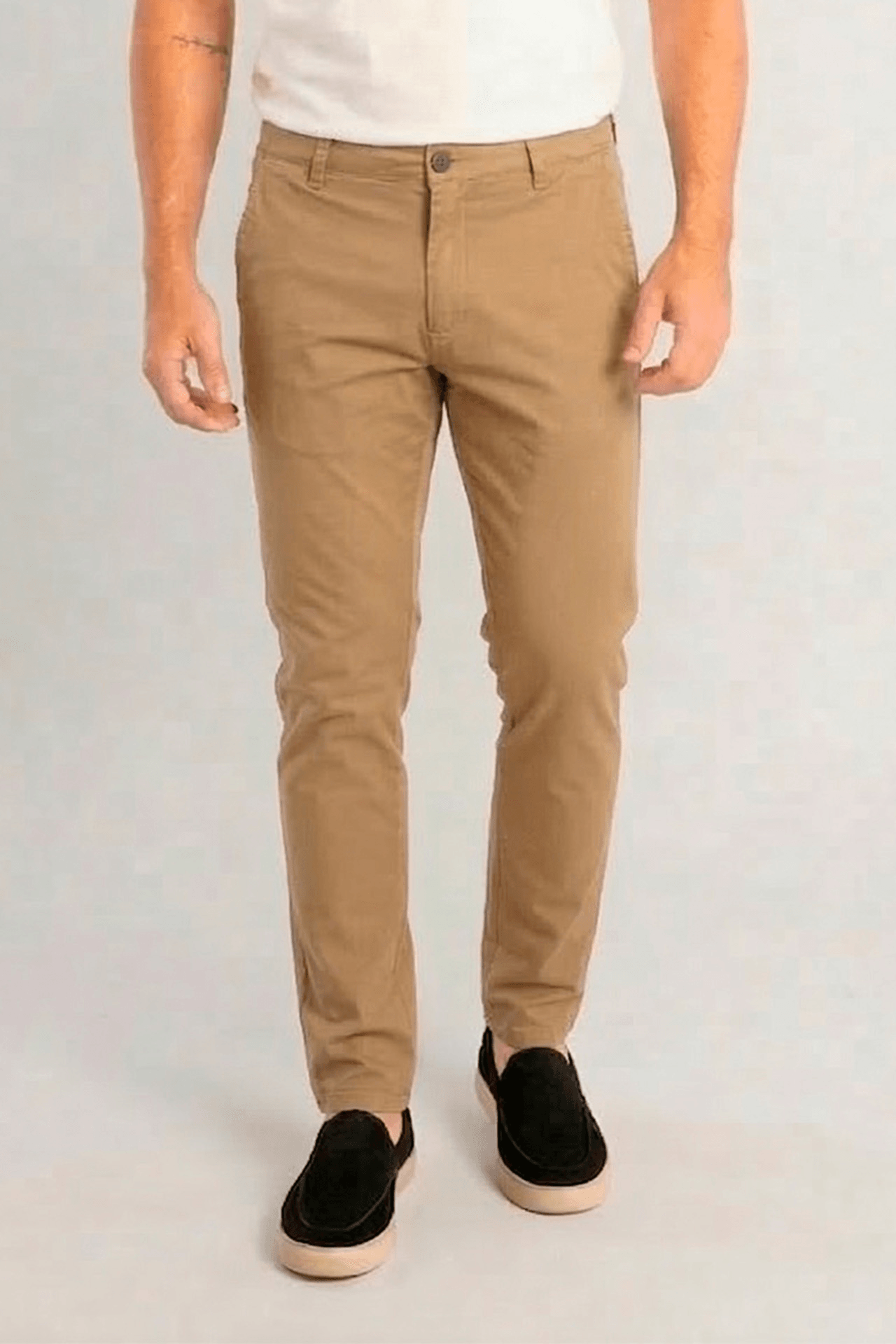 Calça Chino Comfy Elastano - Caqui