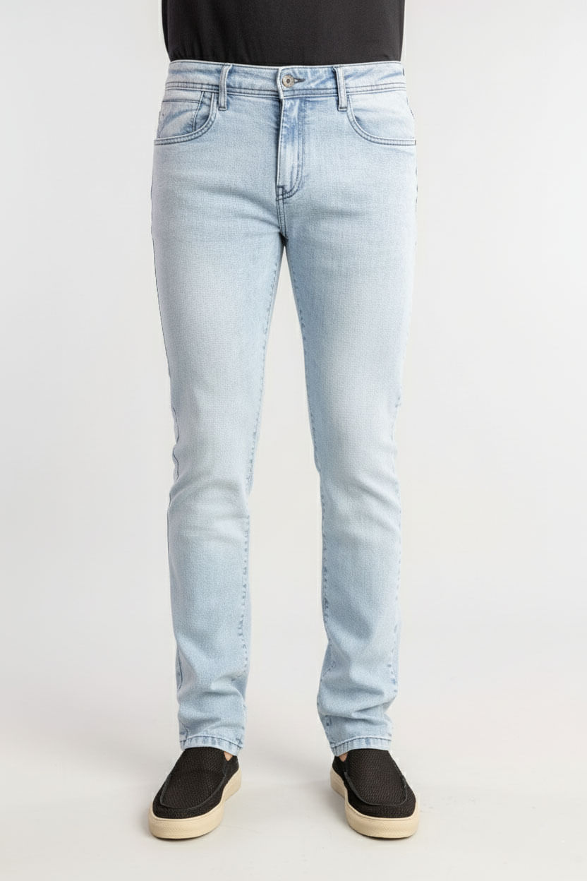 Calça Jeans Slim Delave W26 - Azul Claro