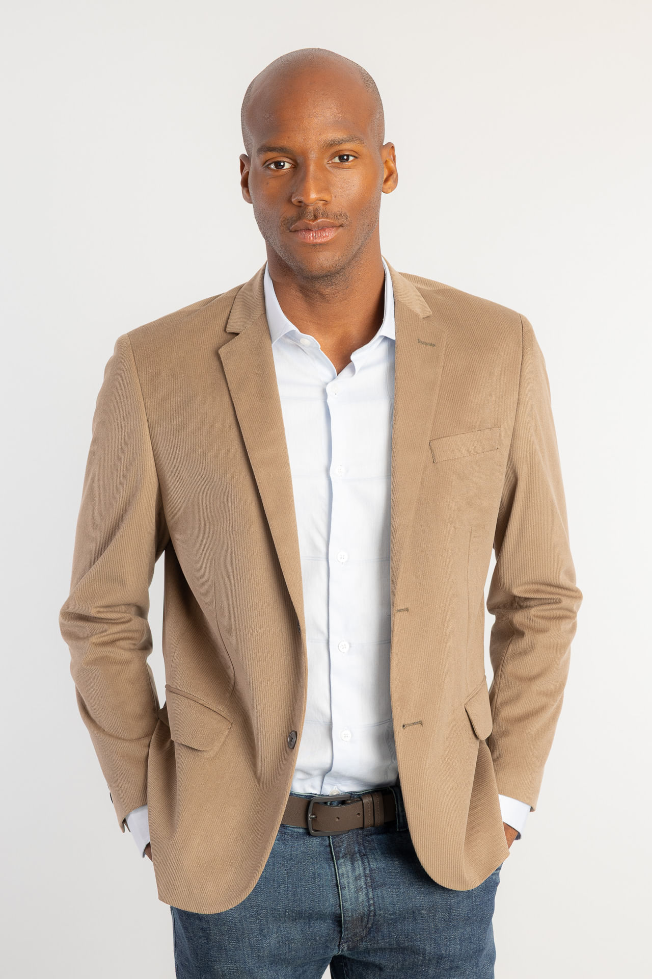 Blazer Veludo Cotelê W26 - Castor