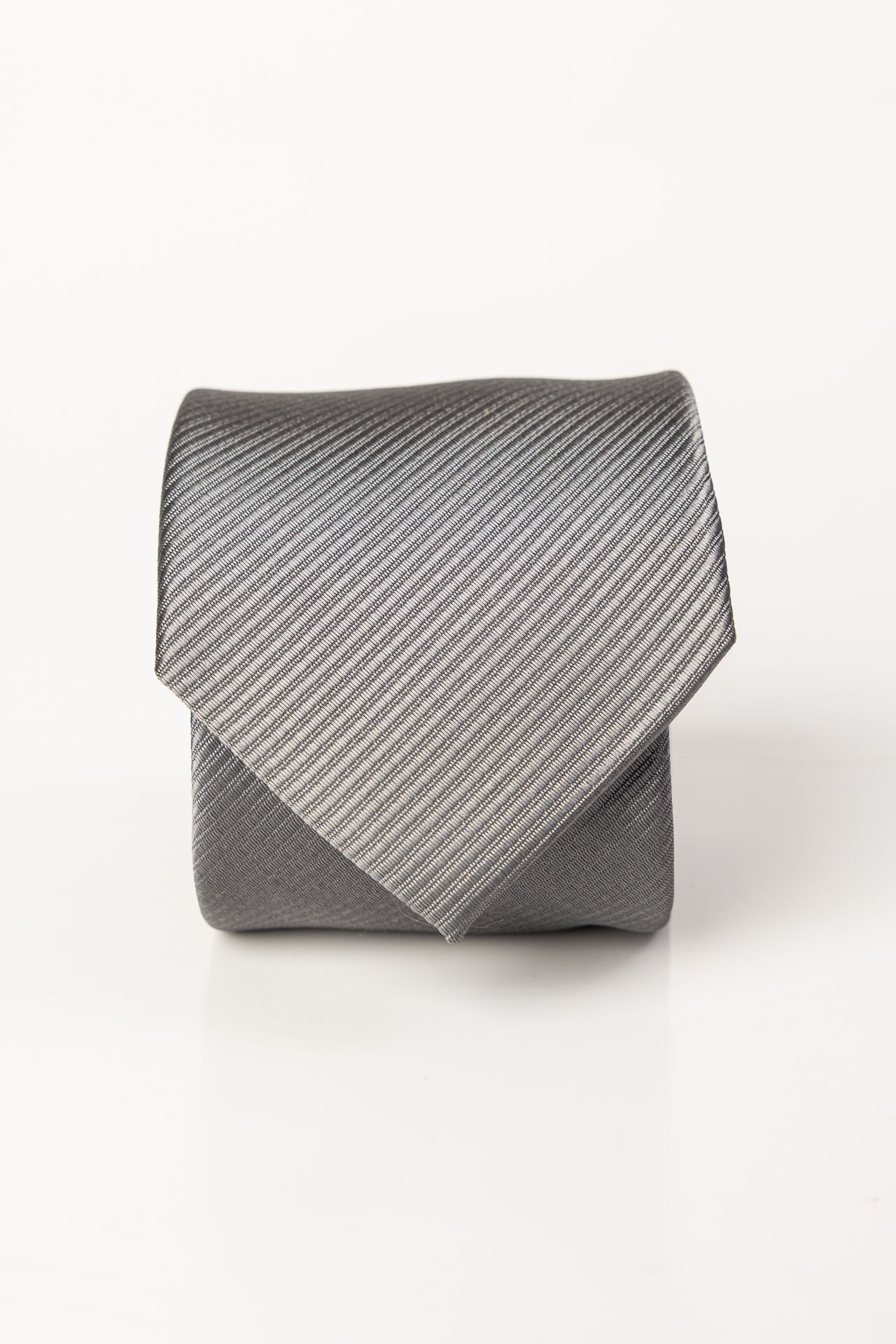 Gravata Maquineta Diagonal W26 - Chumbo