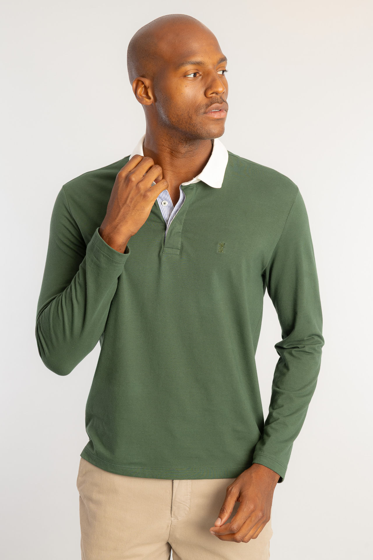 Camisa Polo Rugby W26 - Verde Militar