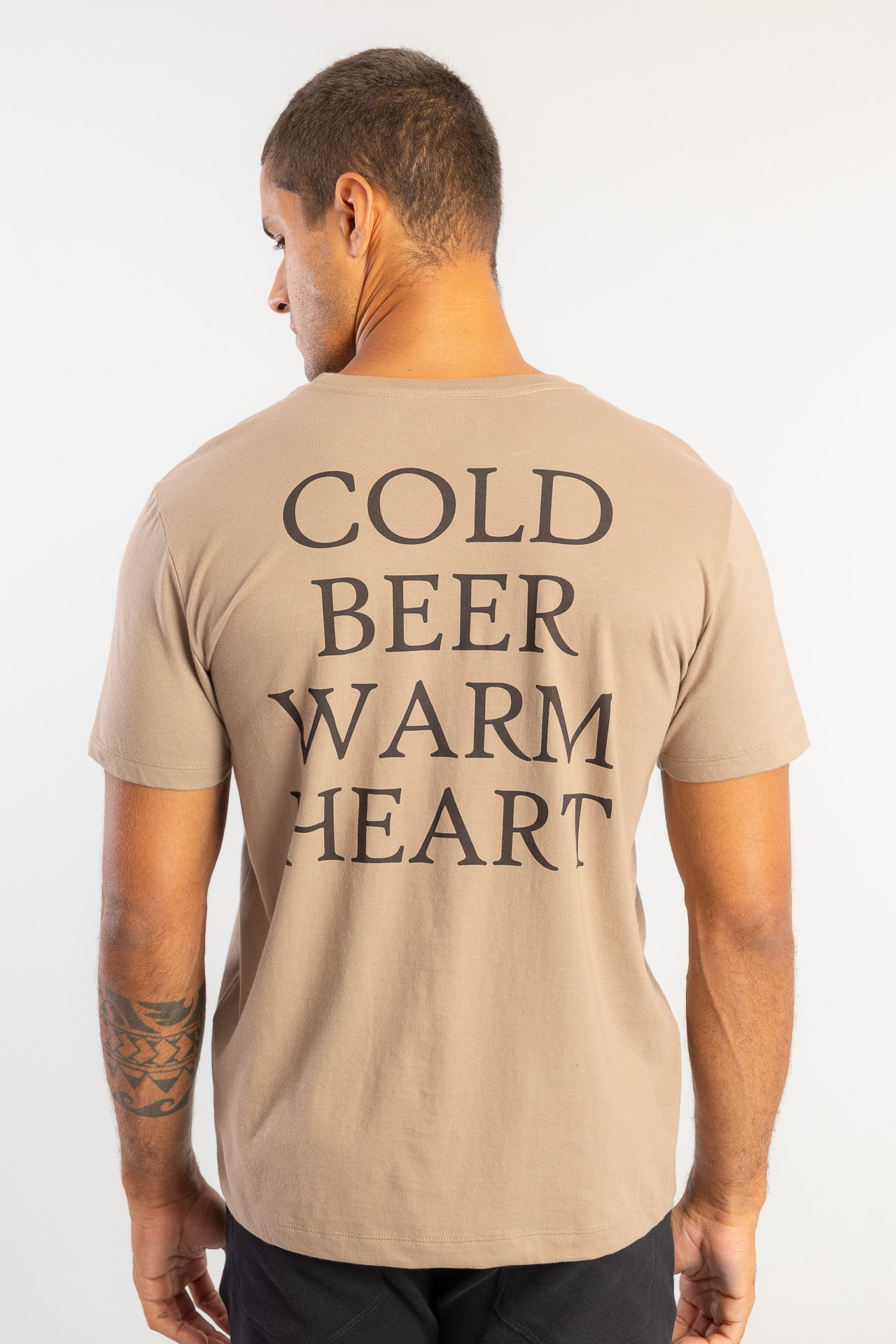 Camiseta Cold Beer W26 - Caqui
