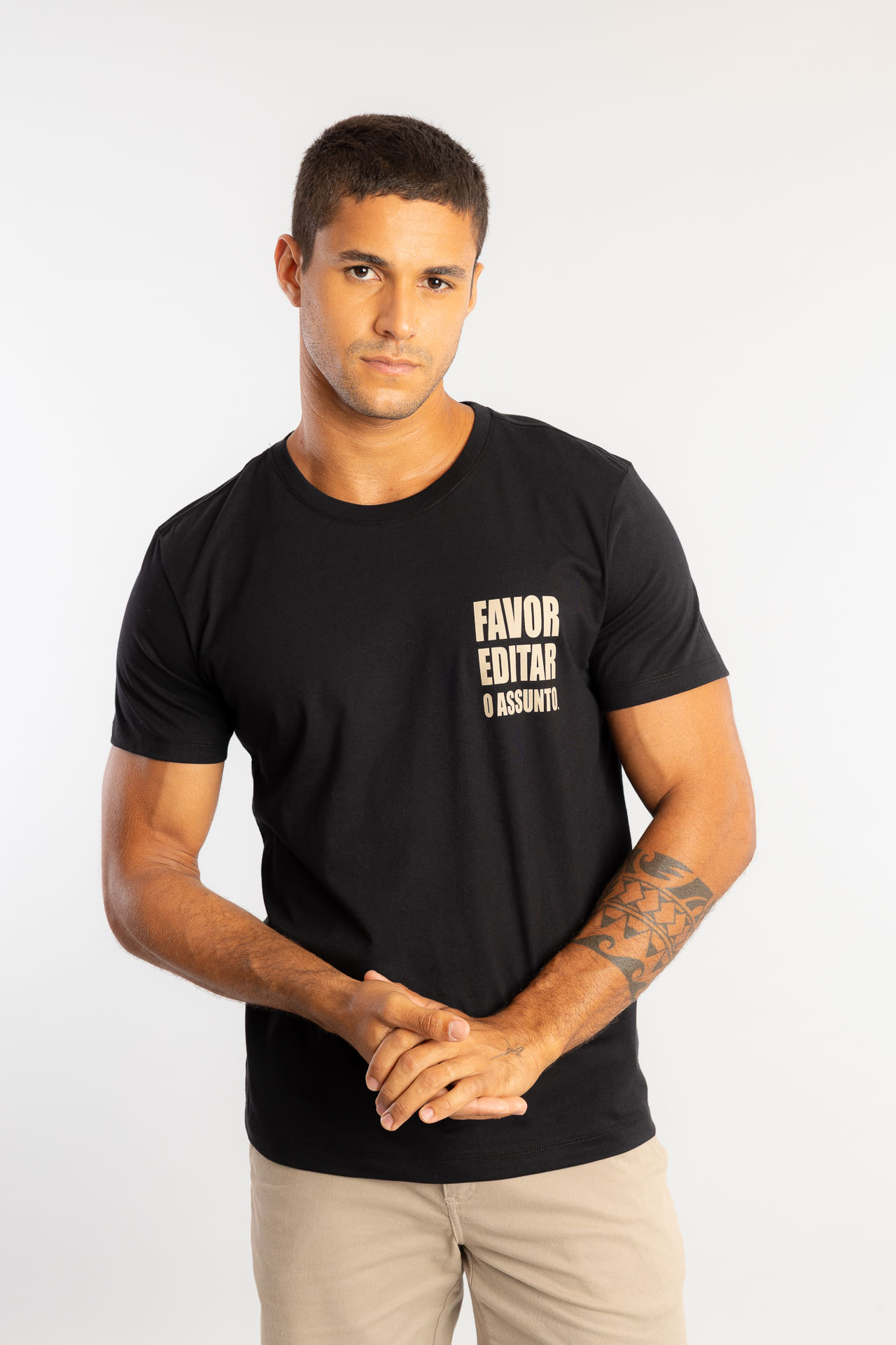 Camiseta Editar Assunto W26 - Preto