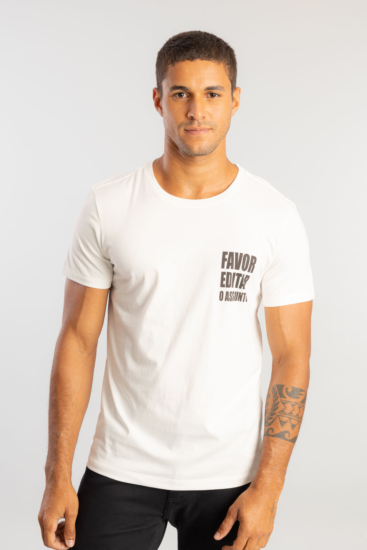 Camiseta Editar Assunto W26 - Off White