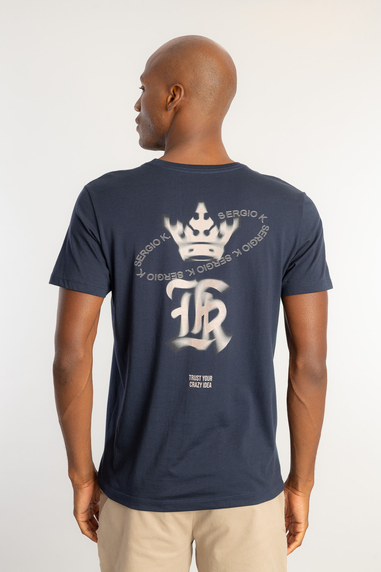 Camiseta Logo Crazy Idea W26 - Marinho